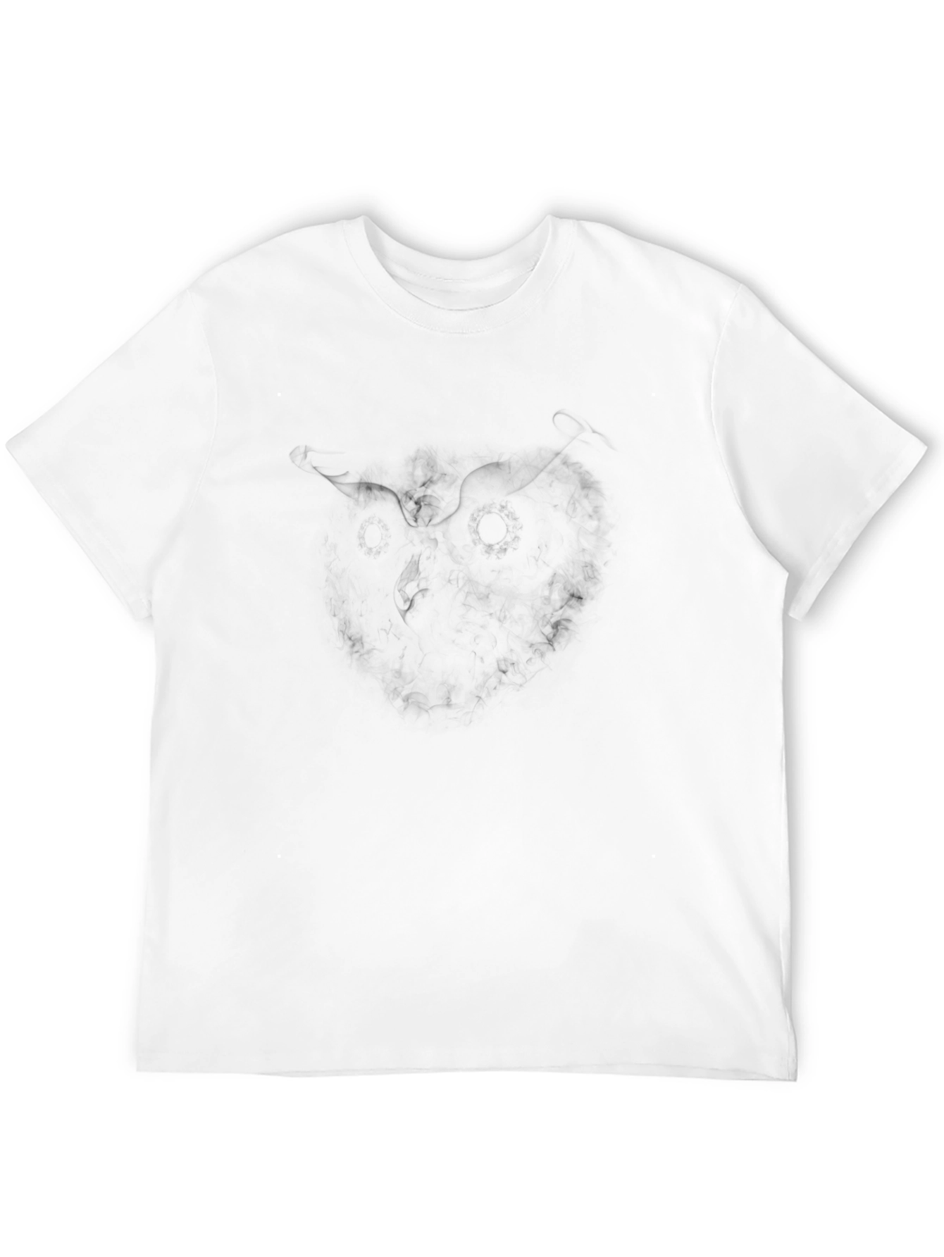 Mens Black Crewneck Graphic T-Shirt