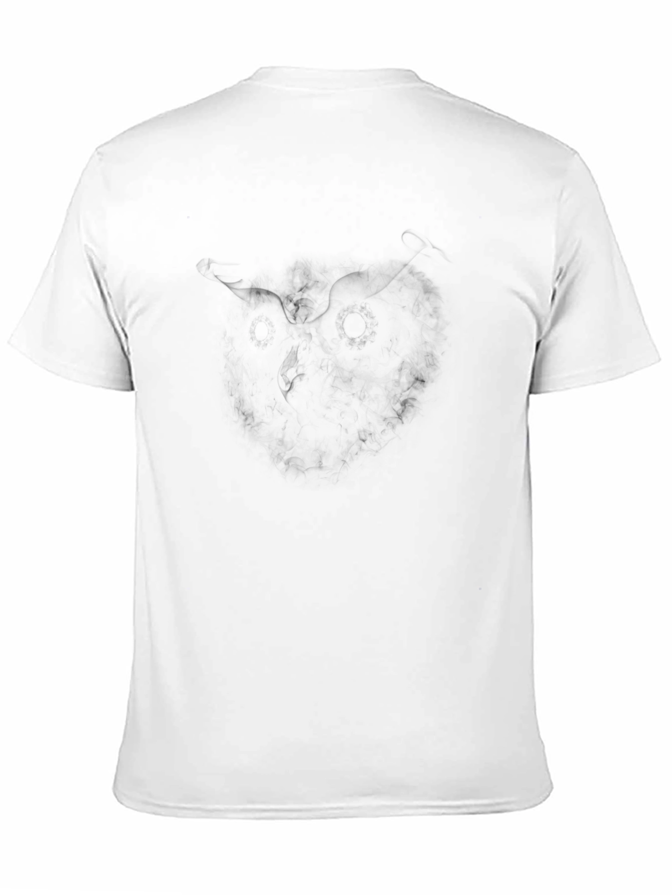 Mens Black Crewneck Graphic T-Shirt