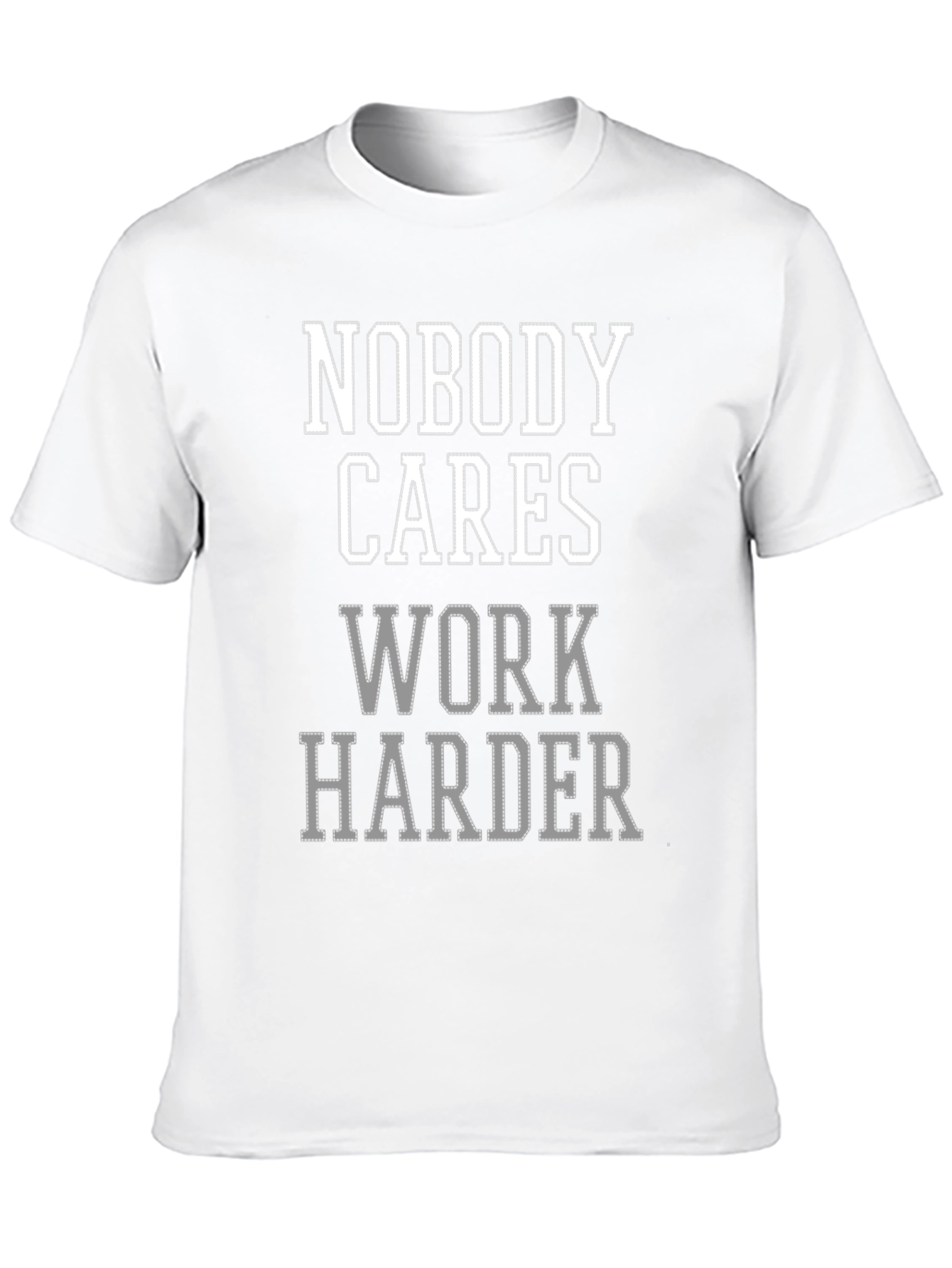 Nobody Cares Work Harder Graphic Tee - Black