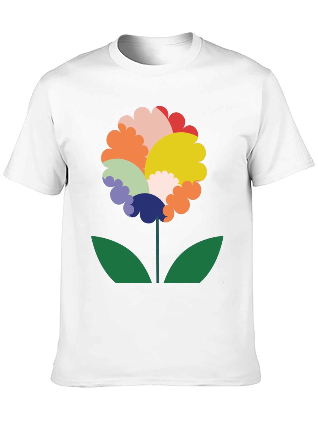 Funky Floral Graphic Tee - Black