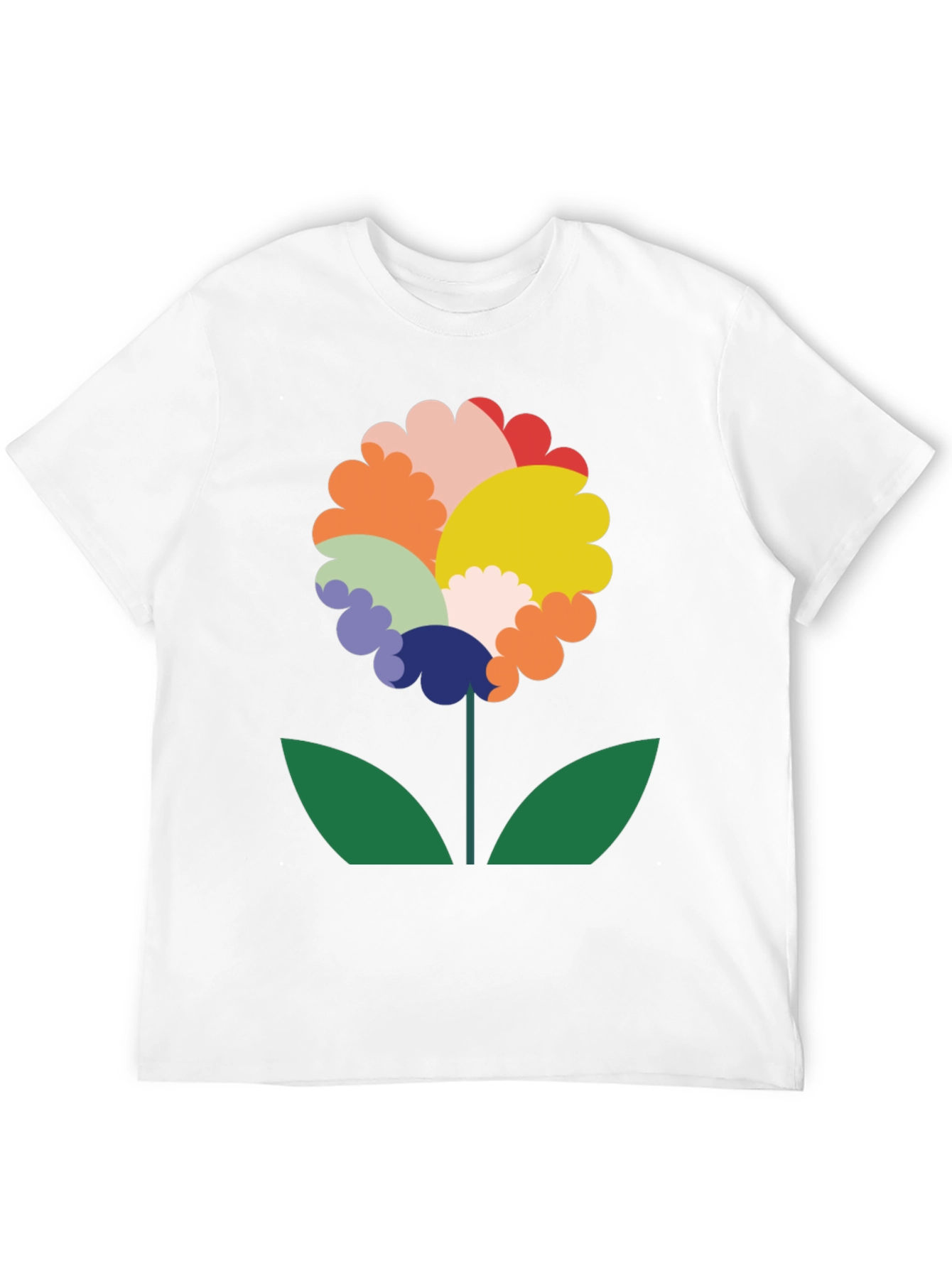 Funky Floral Graphic Tee - Black