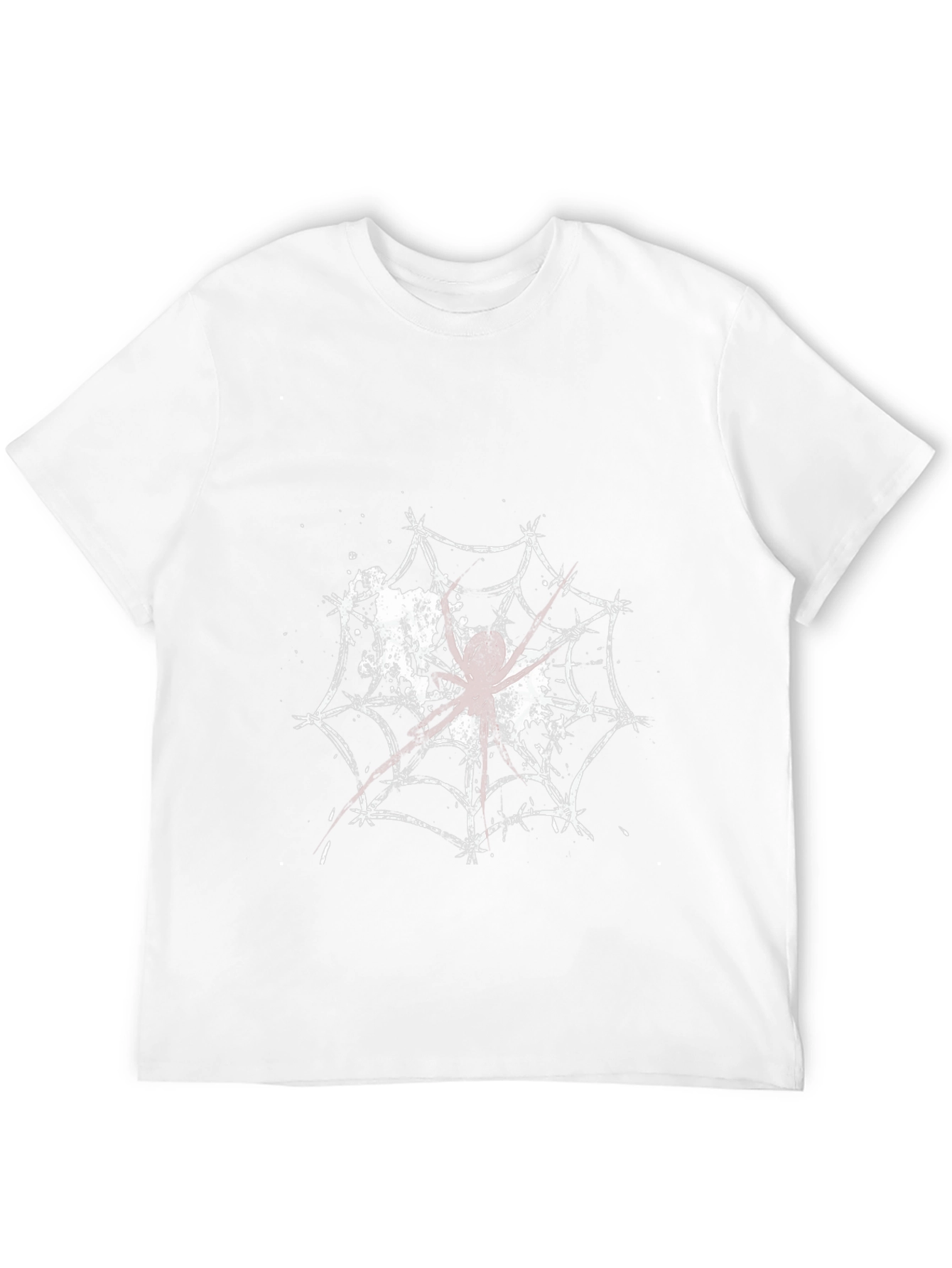 Spider Web Graphic Tee - Creepy Cool T-Shirt