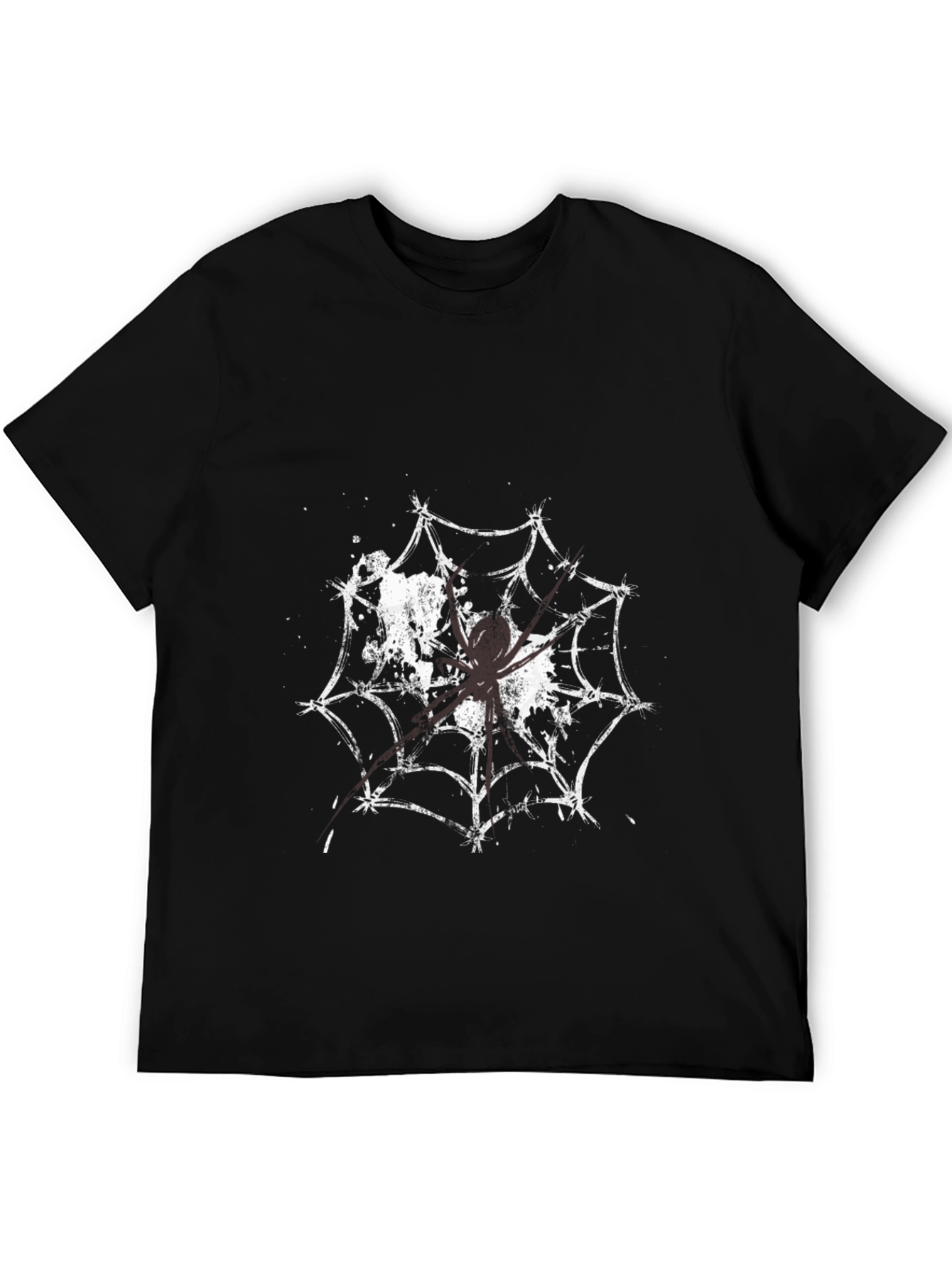 Spider Web Graphic Tee - Creepy Cool T-Shirt