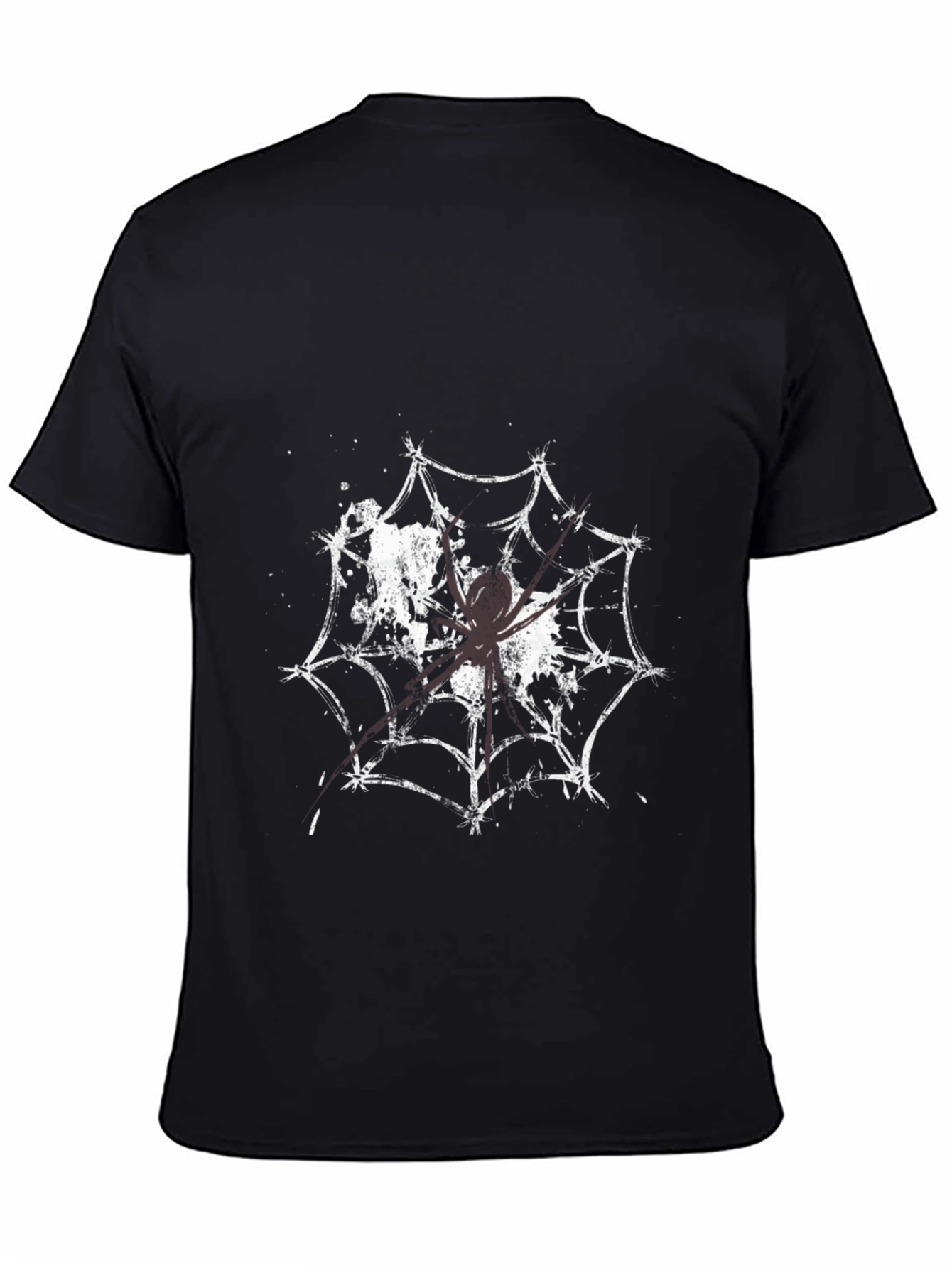 Spider Web Graphic Tee - Creepy Cool T-Shirt