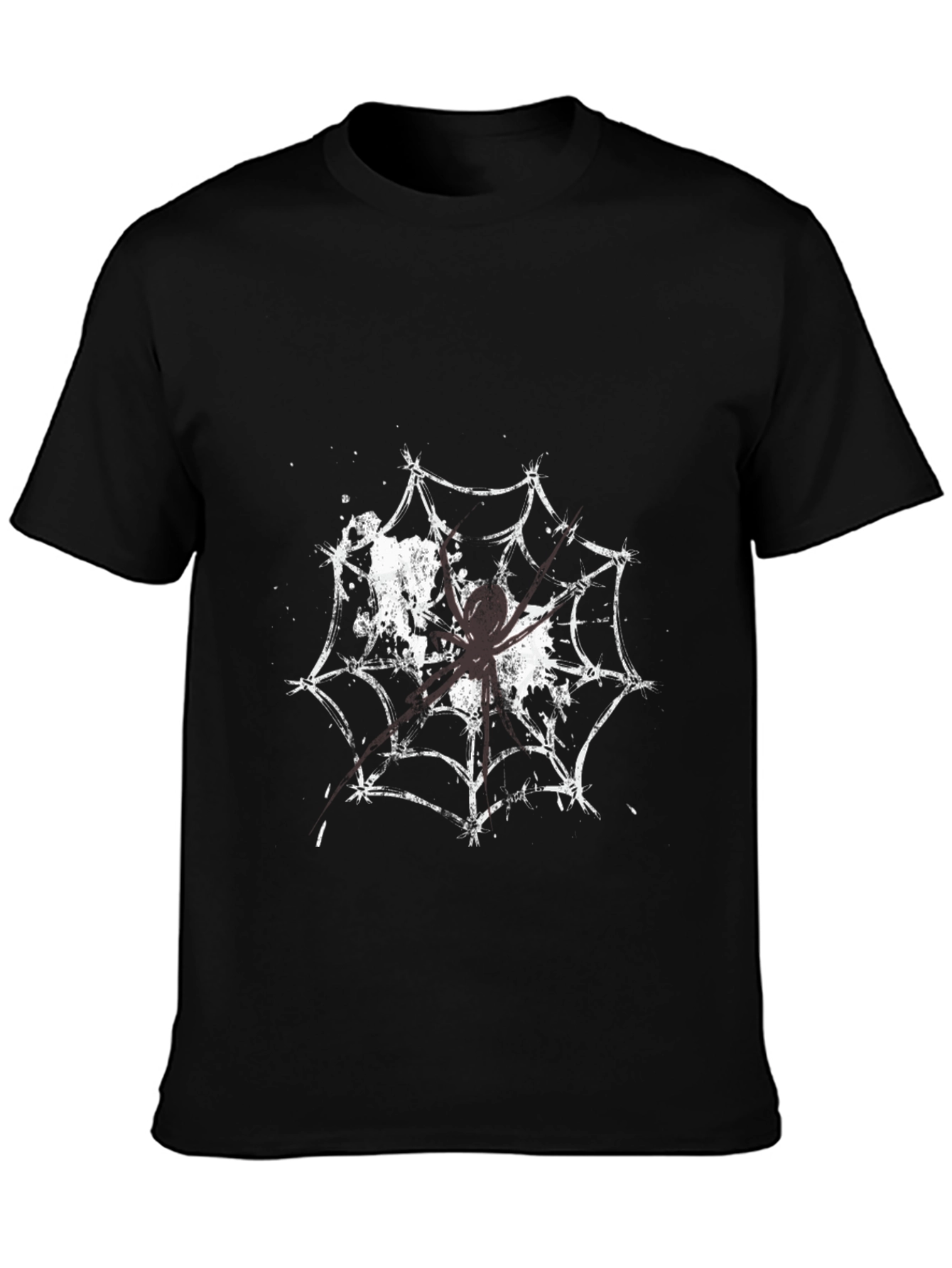 Spider Web Graphic Tee - Creepy Cool T-Shirt
