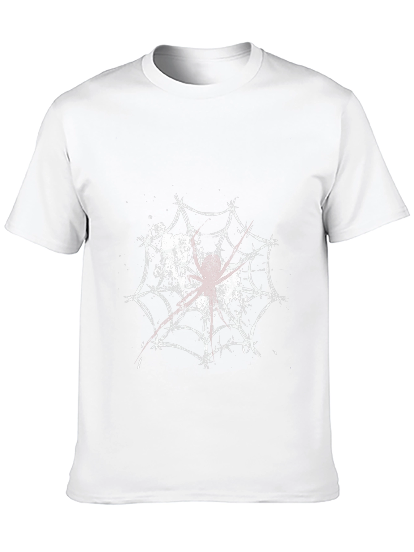 Spider Web Graphic Tee - Creepy Cool T-Shirt