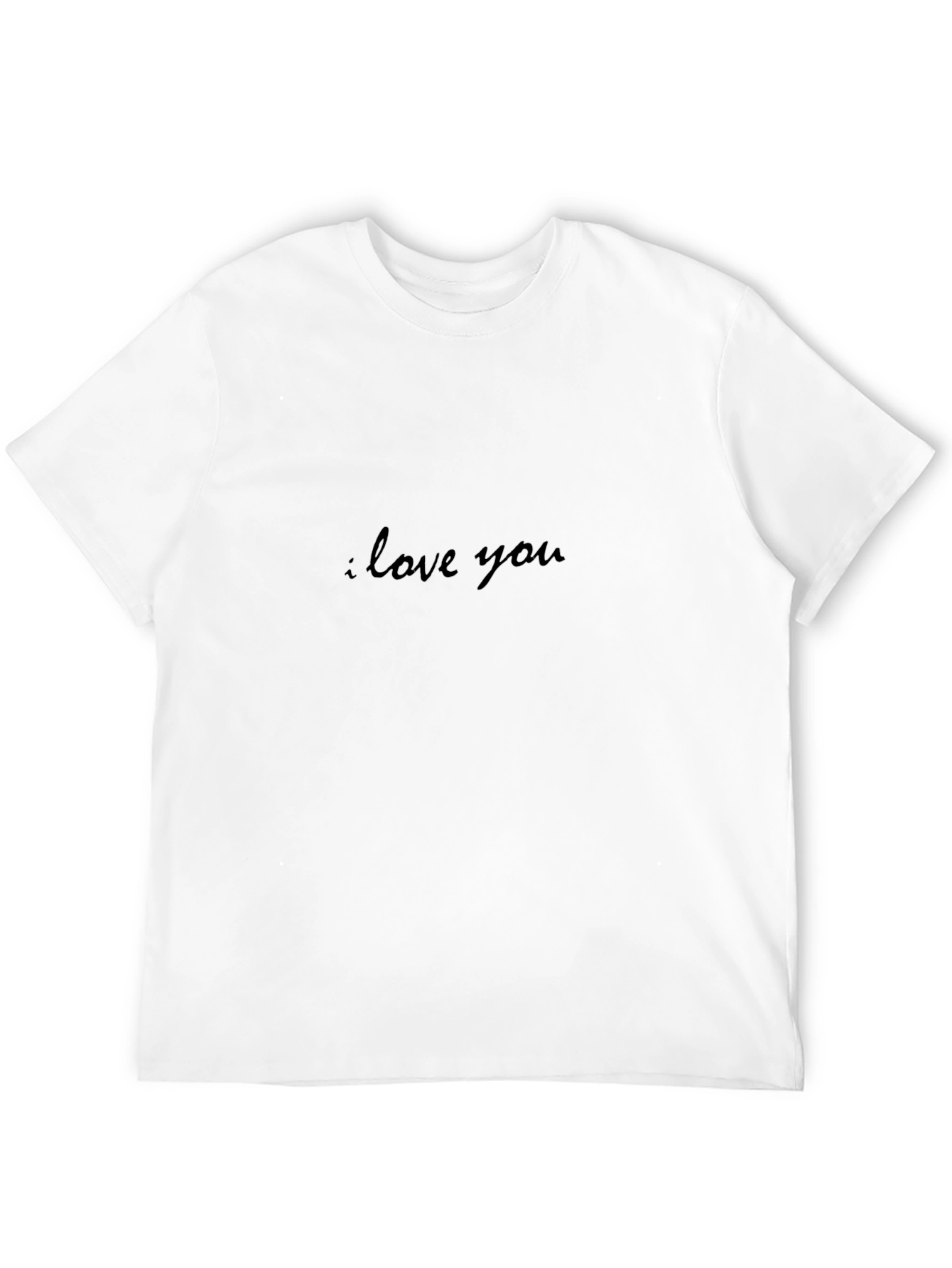 I Love You Black Graphic Tee