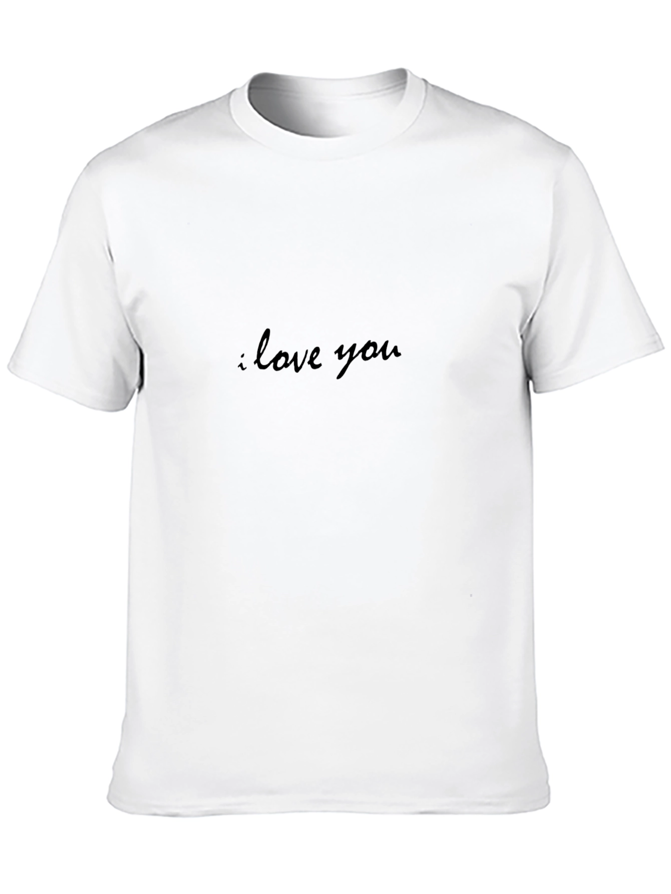 I Love You Black Graphic Tee