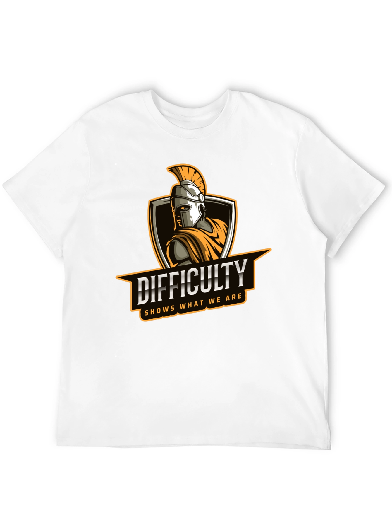 Difficulty Spartan T-Shirt | Motivational Quote Tee