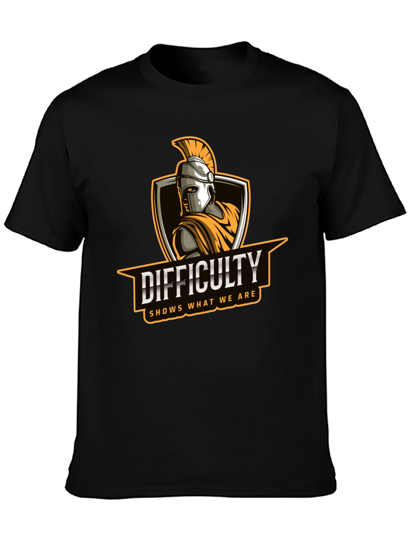 Difficulty Spartan T-Shirt | Motivational Quote Tee