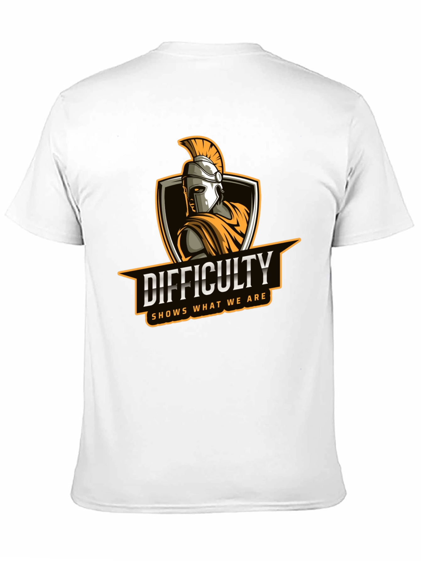 Difficulty Spartan T-Shirt | Motivational Quote Tee