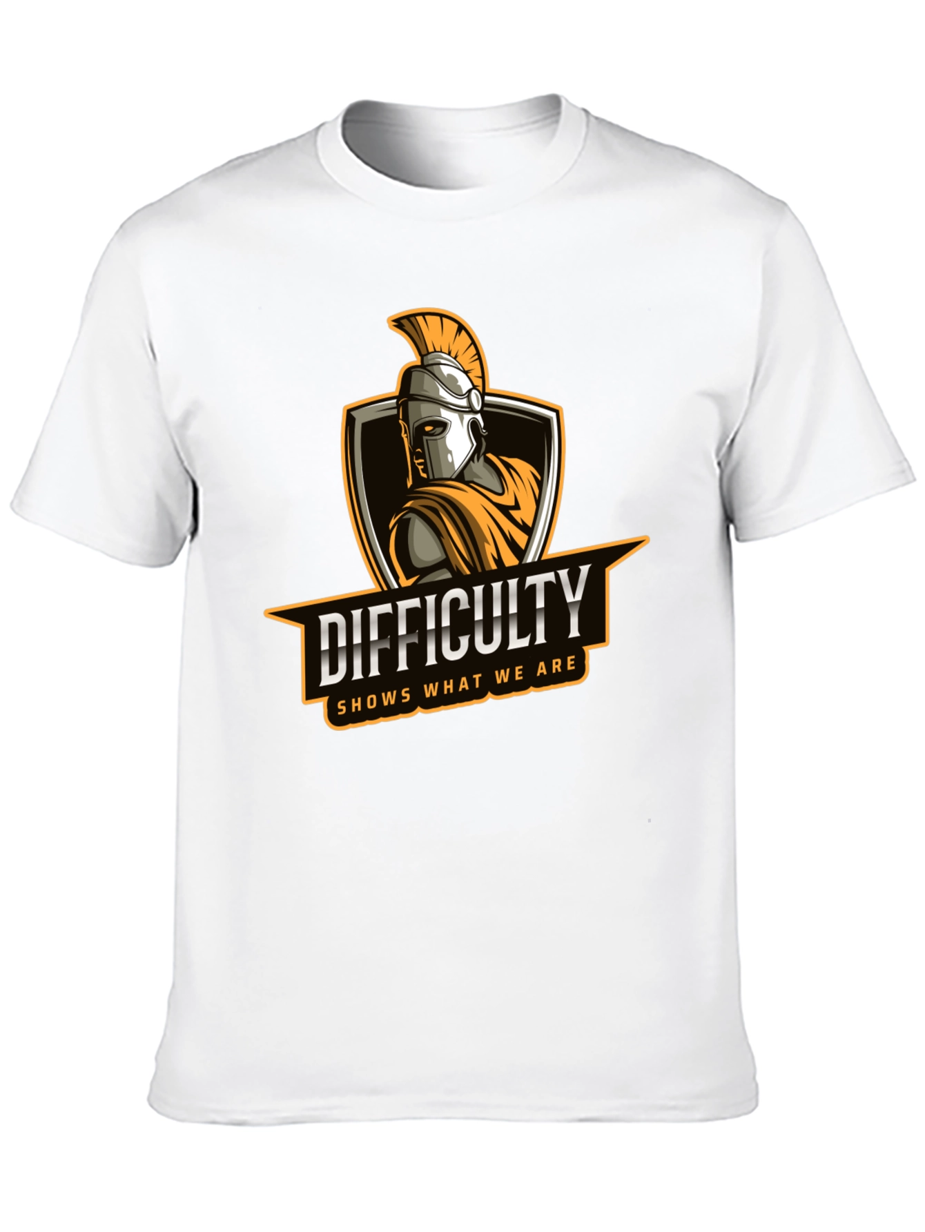 Difficulty Spartan T-Shirt | Motivational Quote Tee