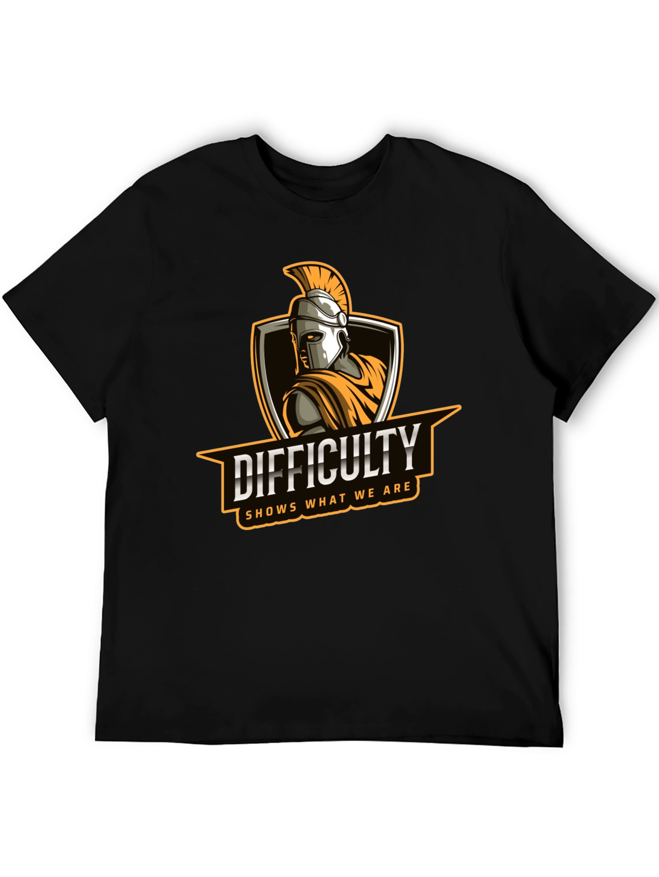 Difficulty Spartan T-Shirt | Motivational Quote Tee