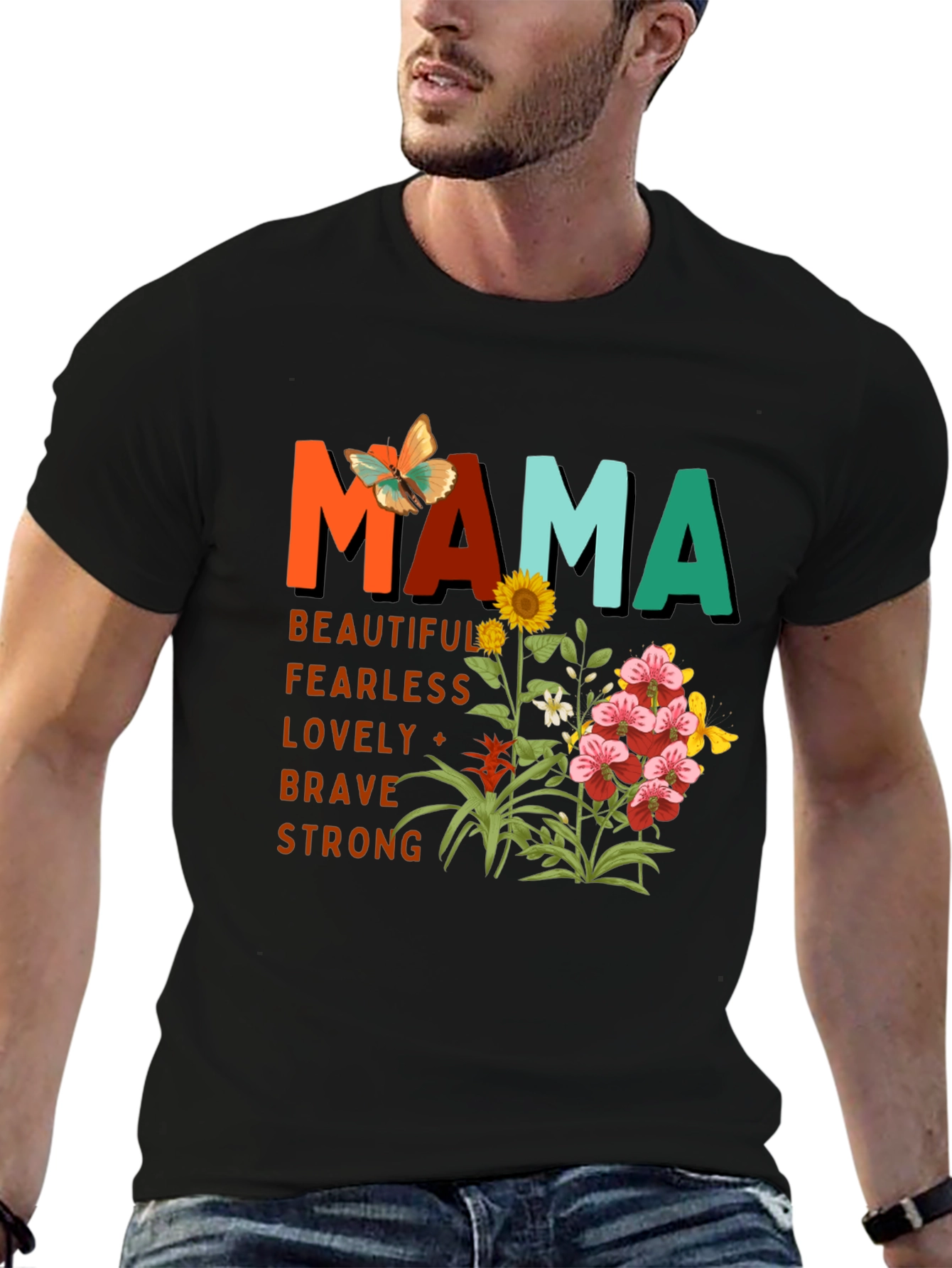 Floral Mama Graphic Tee - Mothers Day Gift