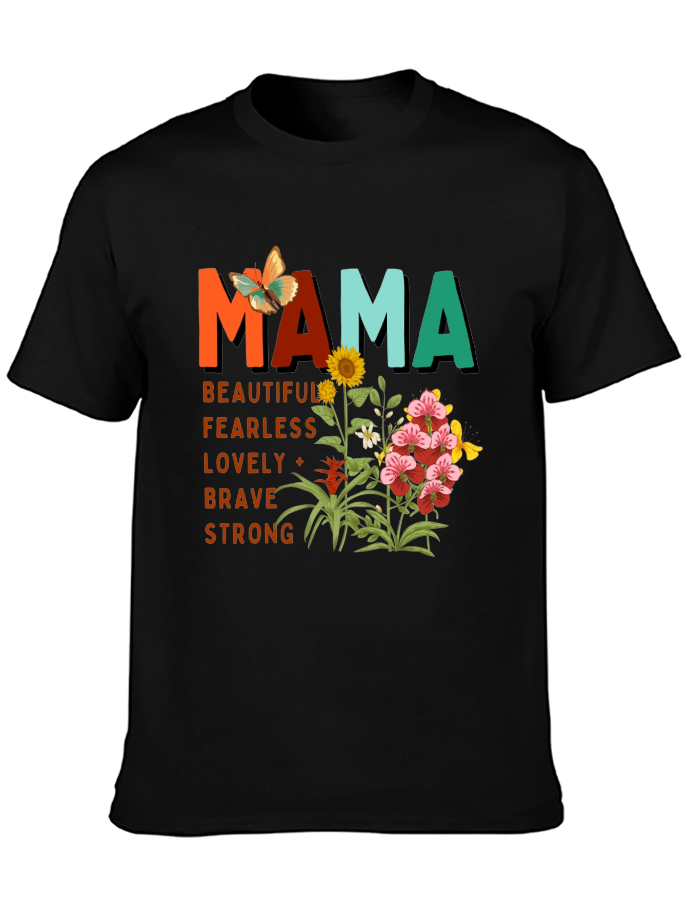 Floral Mama Graphic Tee - Mothers Day Gift