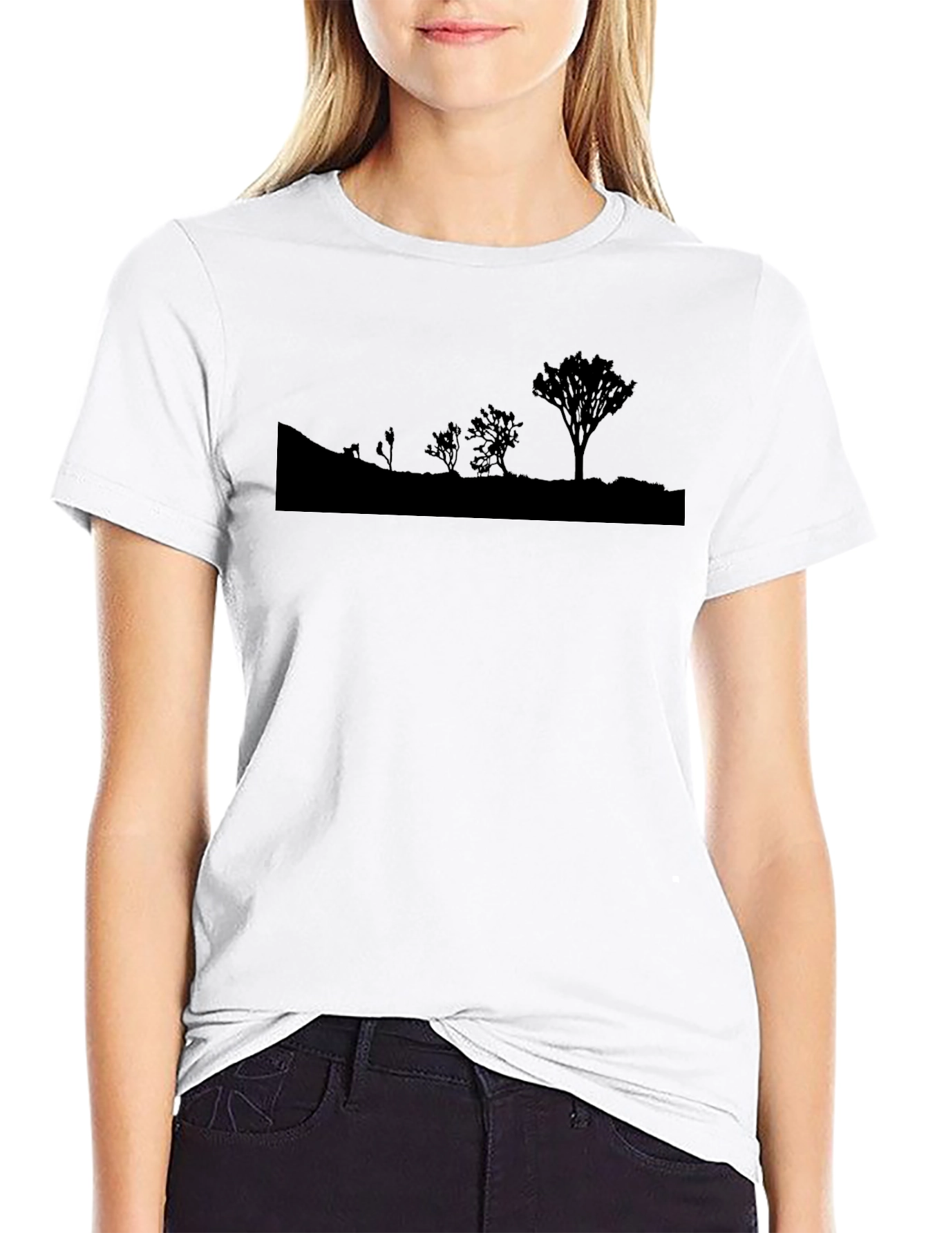 Nature Scene Silhouette Graphic Tee - Soft Cotton Blend