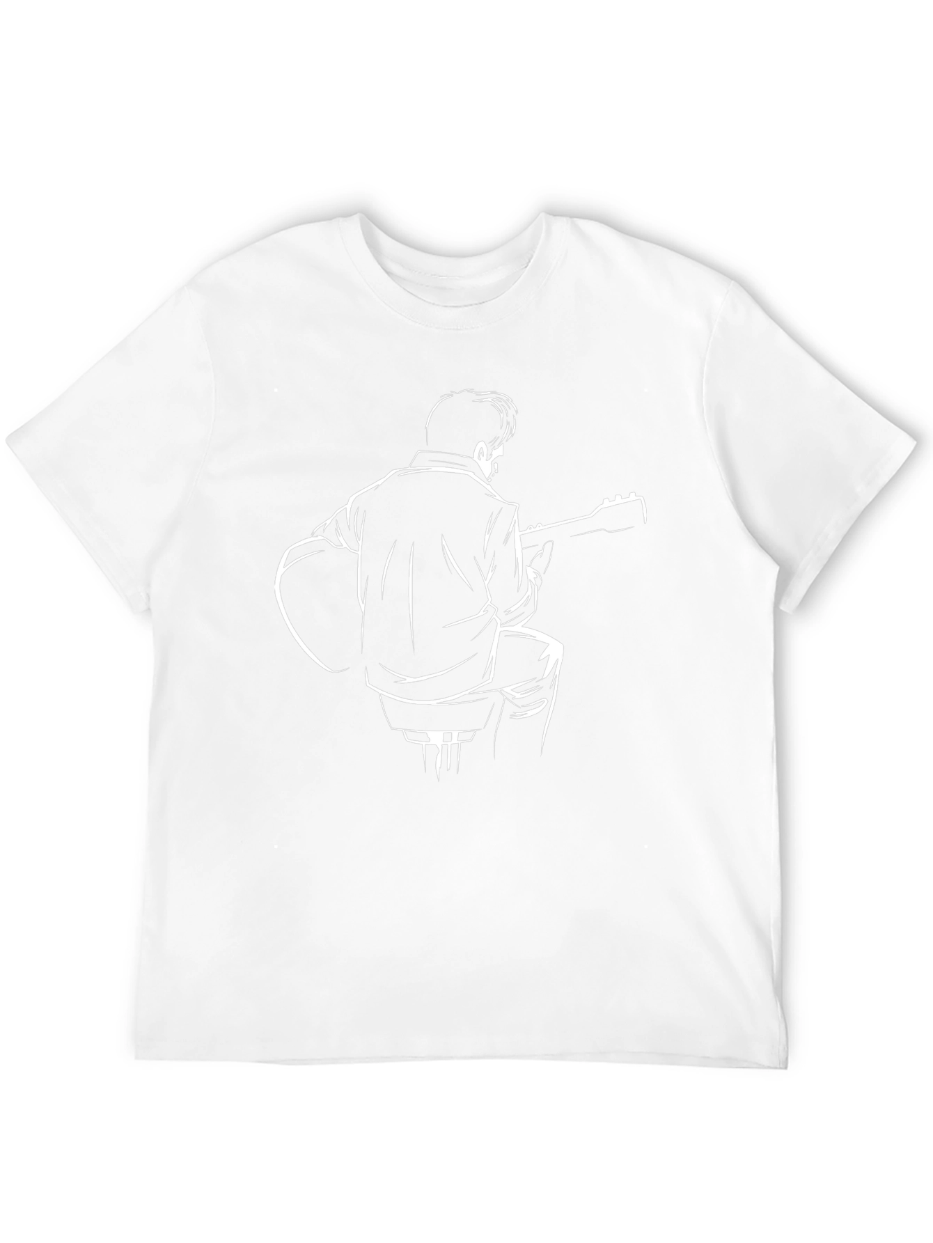 Guitar Player Graphic Tee - Black