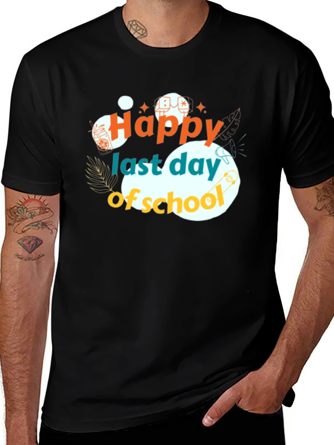 Happy Last Day of School Black T-Shirt