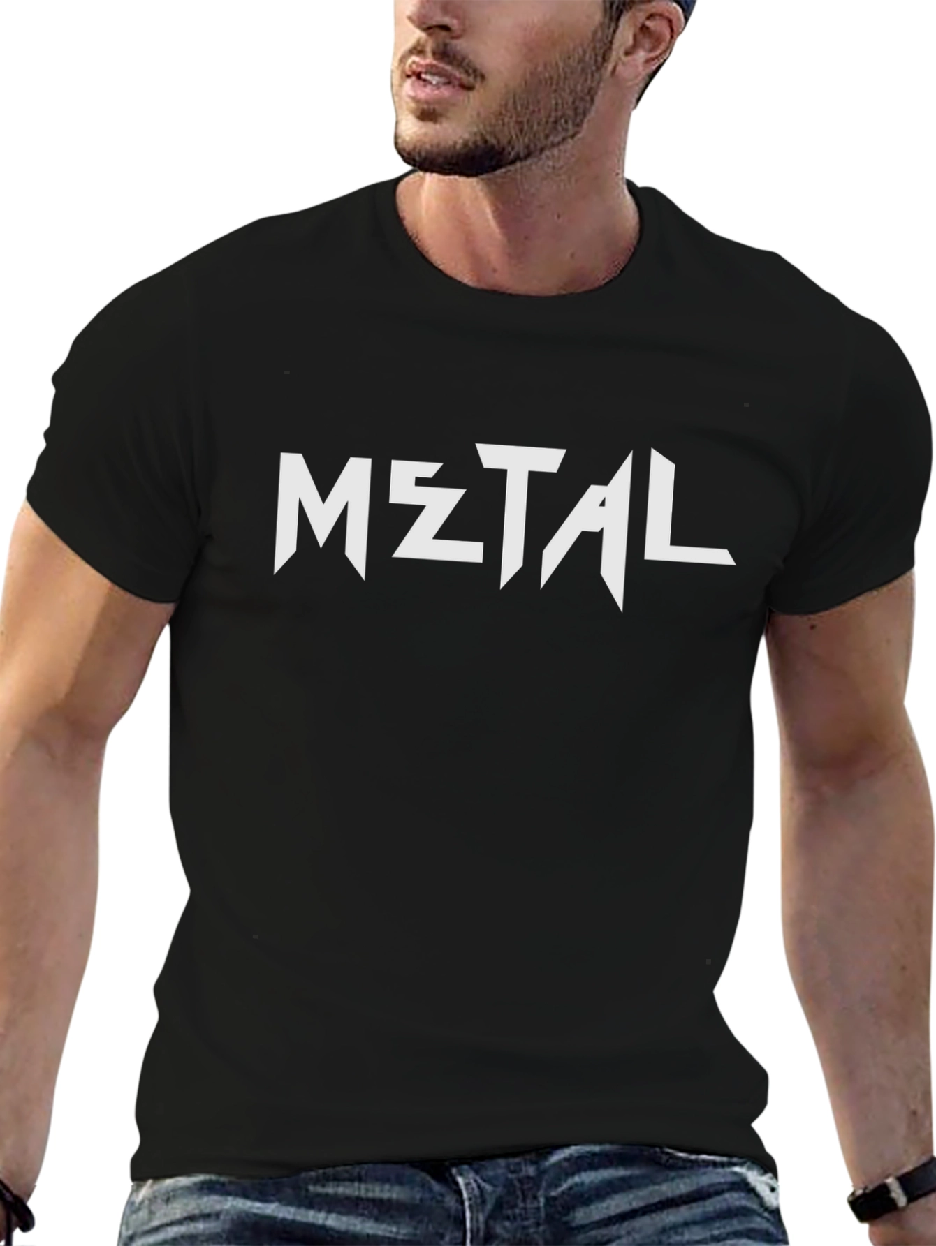 Black Metal Graphic T-Shirt - Bold Statement Tee