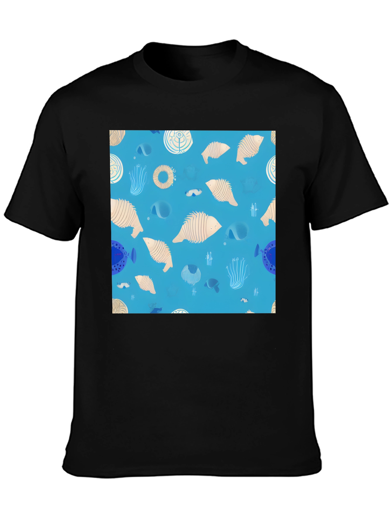 Funky Fish Pattern T-Shirt