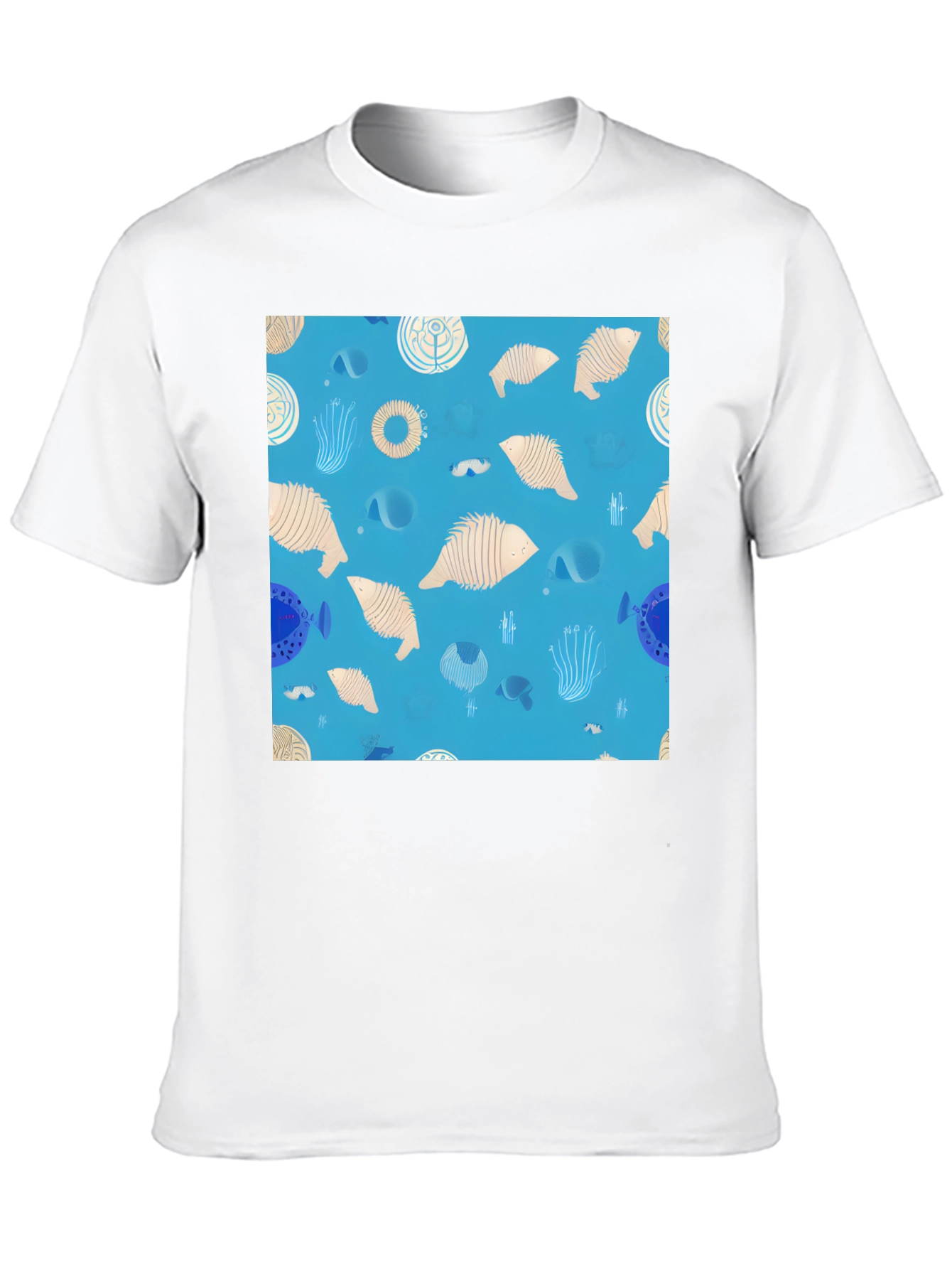 Funky Fish Pattern T-Shirt