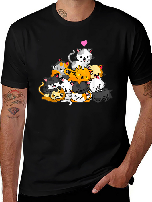 Cute Cats Graphic T-Shirt - Unisex