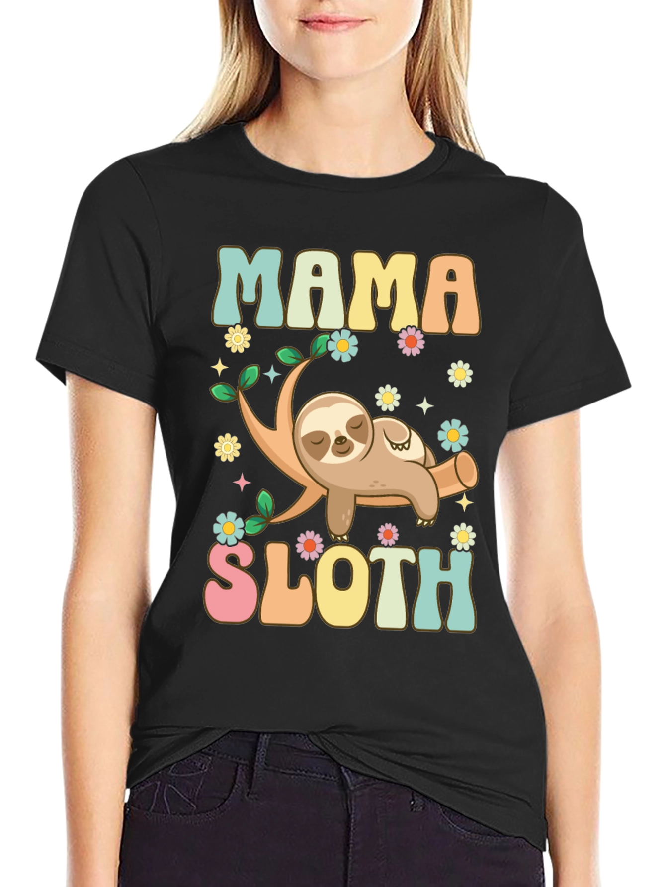 Mama Sloth Graphic Tee