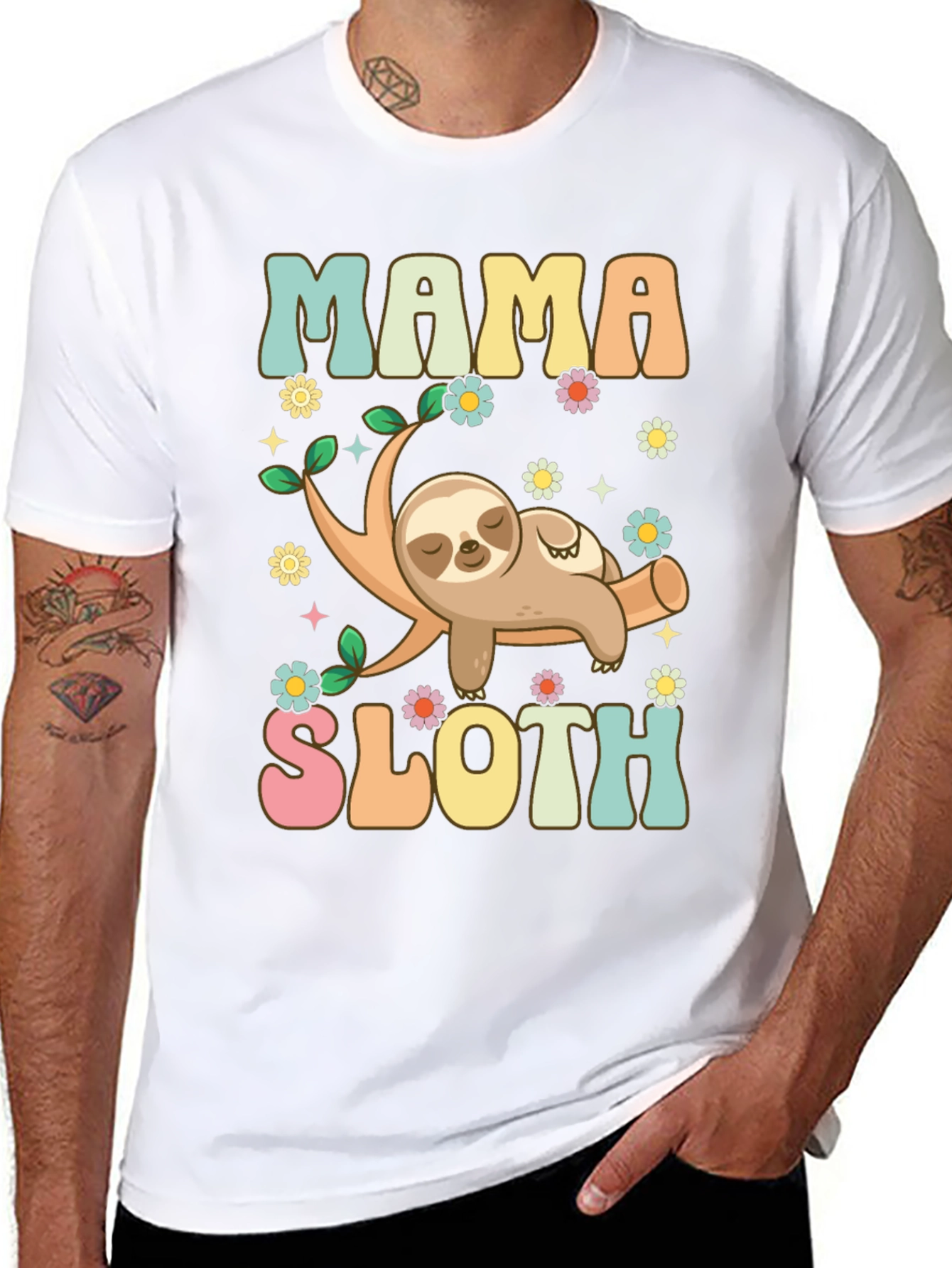 Mama Sloth Graphic Tee
