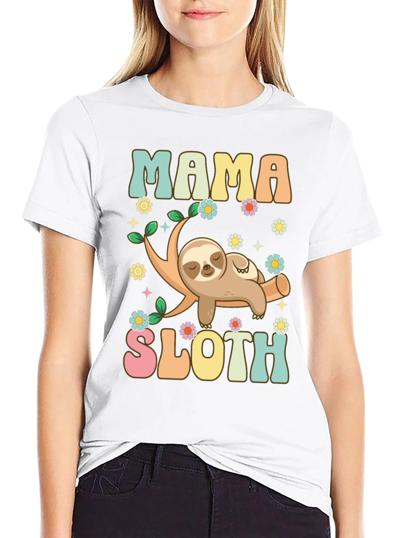 Mama Sloth Graphic Tee