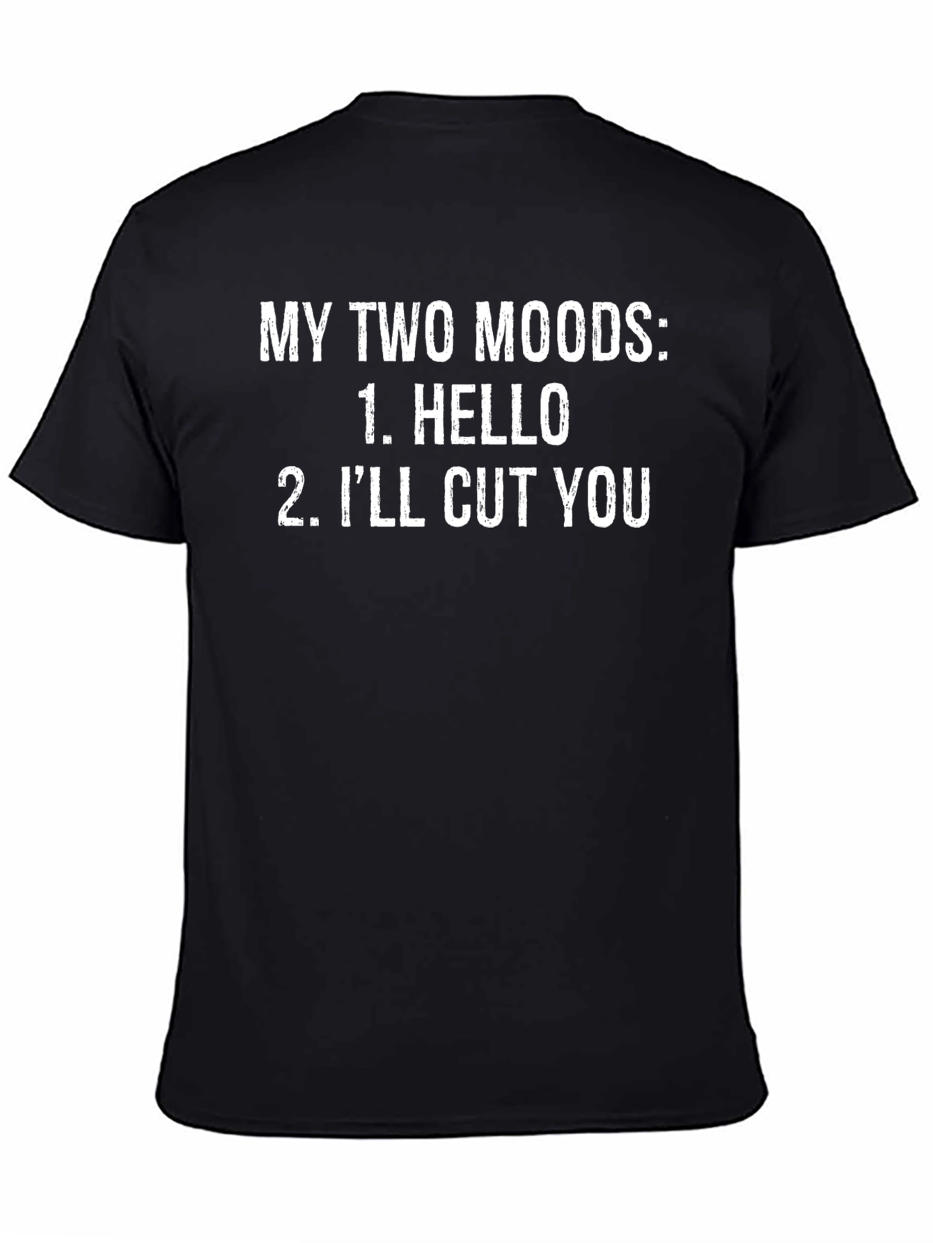 Funny Two Moods Graphic T-Shirt