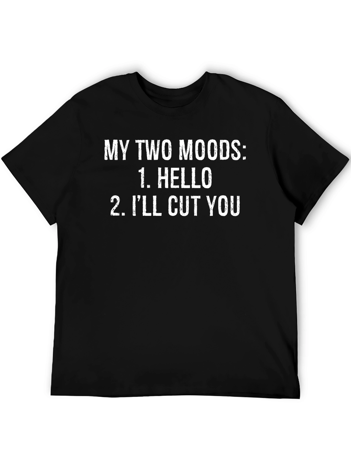 Funny Two Moods Graphic T-Shirt