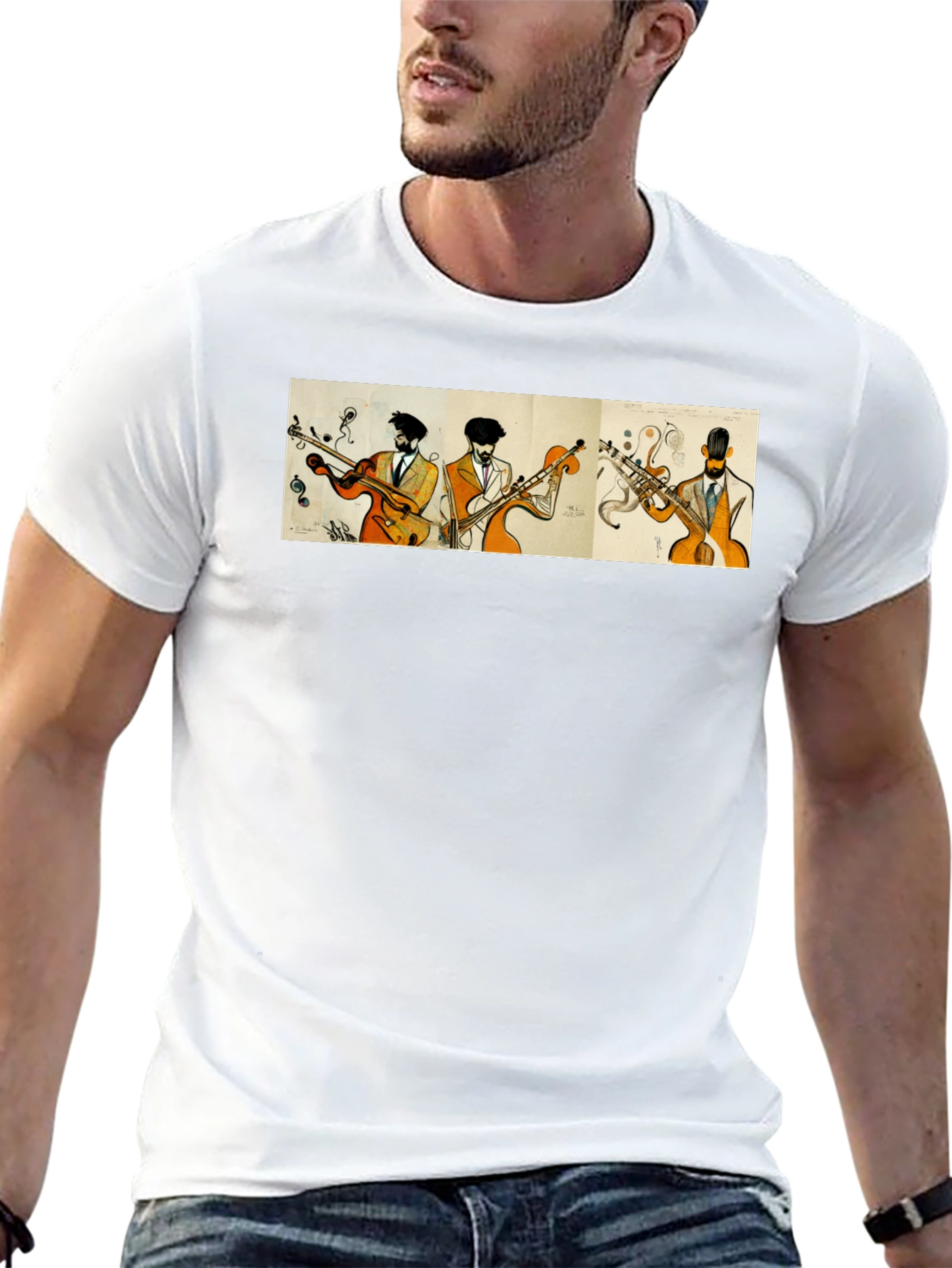 Jazz Quartet T-Shirt - Cool Musician Design