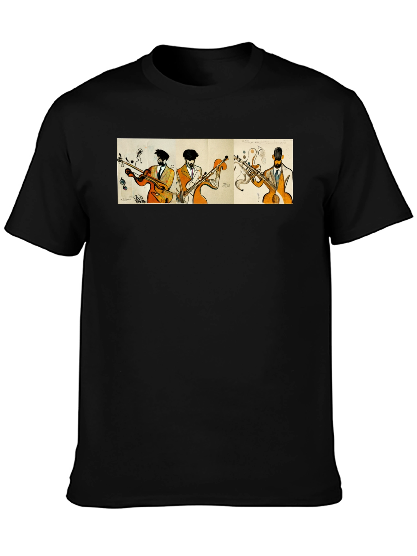 Jazz Quartet T-Shirt - Cool Musician Design