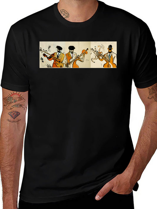 Jazz Quartet T-Shirt - Cool Musician Design