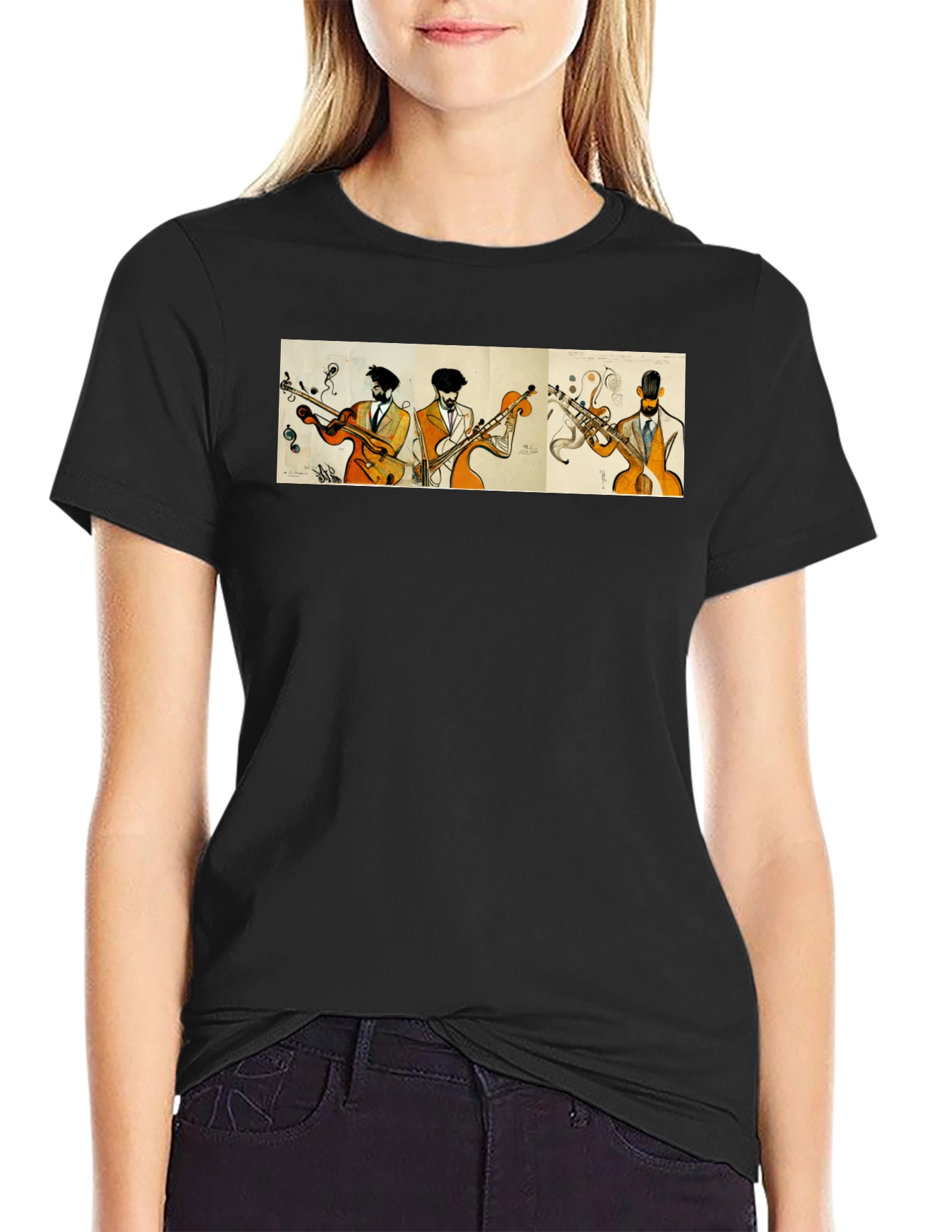 Jazz Quartet T-Shirt - Cool Musician Design
