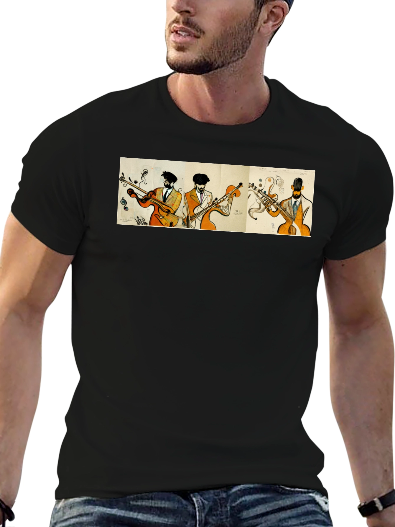 Jazz Quartet T-Shirt - Cool Musician Design