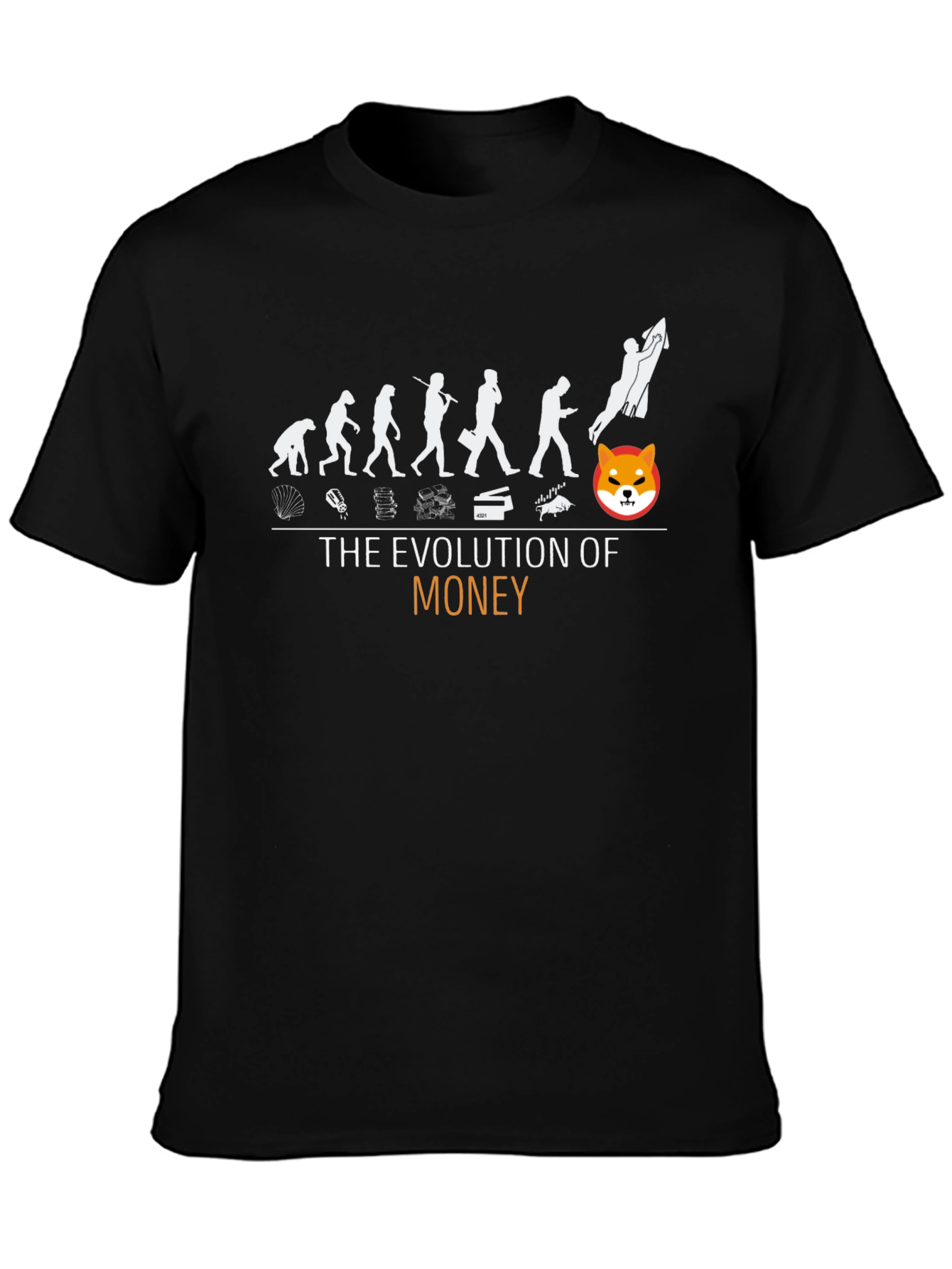 Evolution of Money Shiba Inu T-Shirt