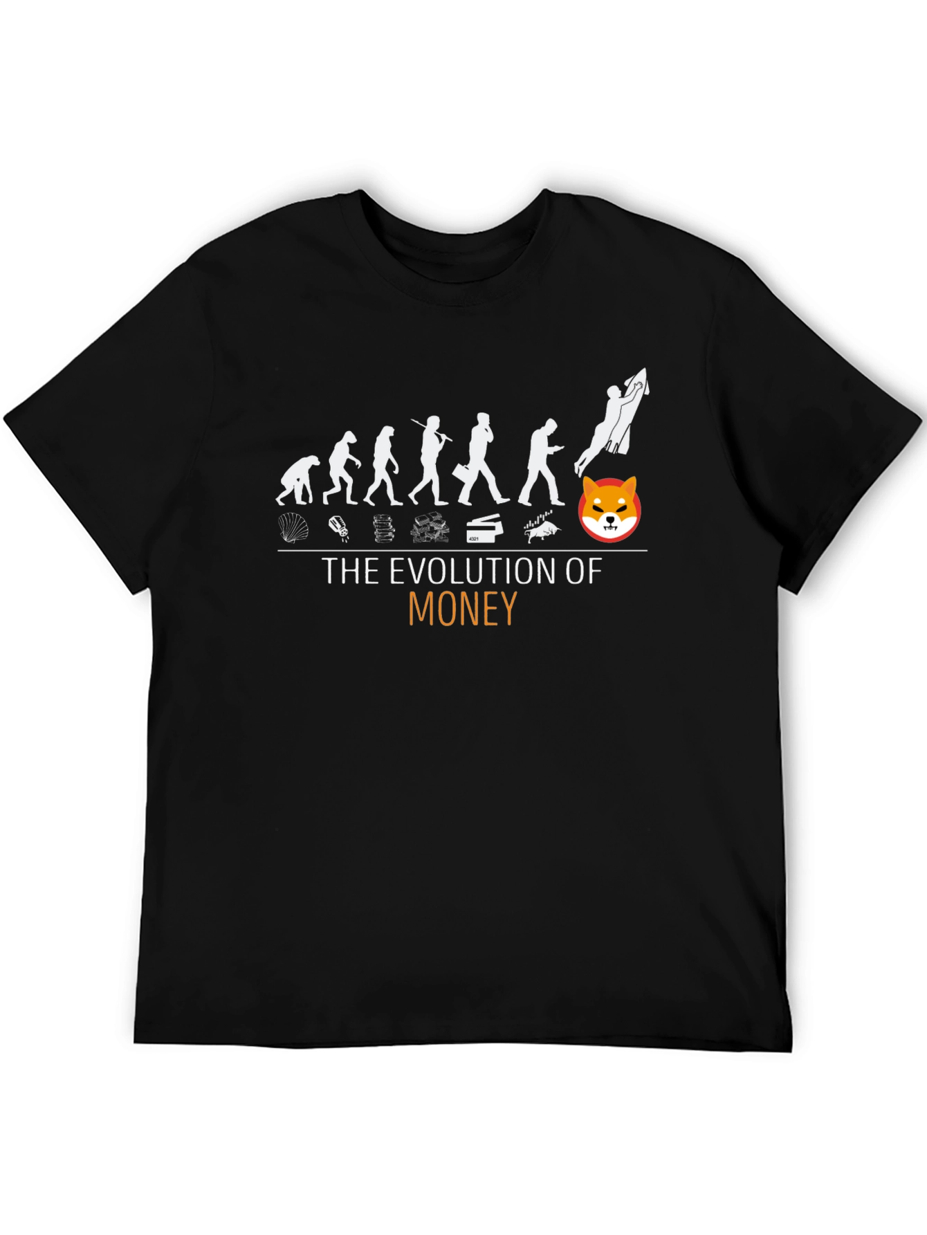 Evolution of Money Shiba Inu T-Shirt