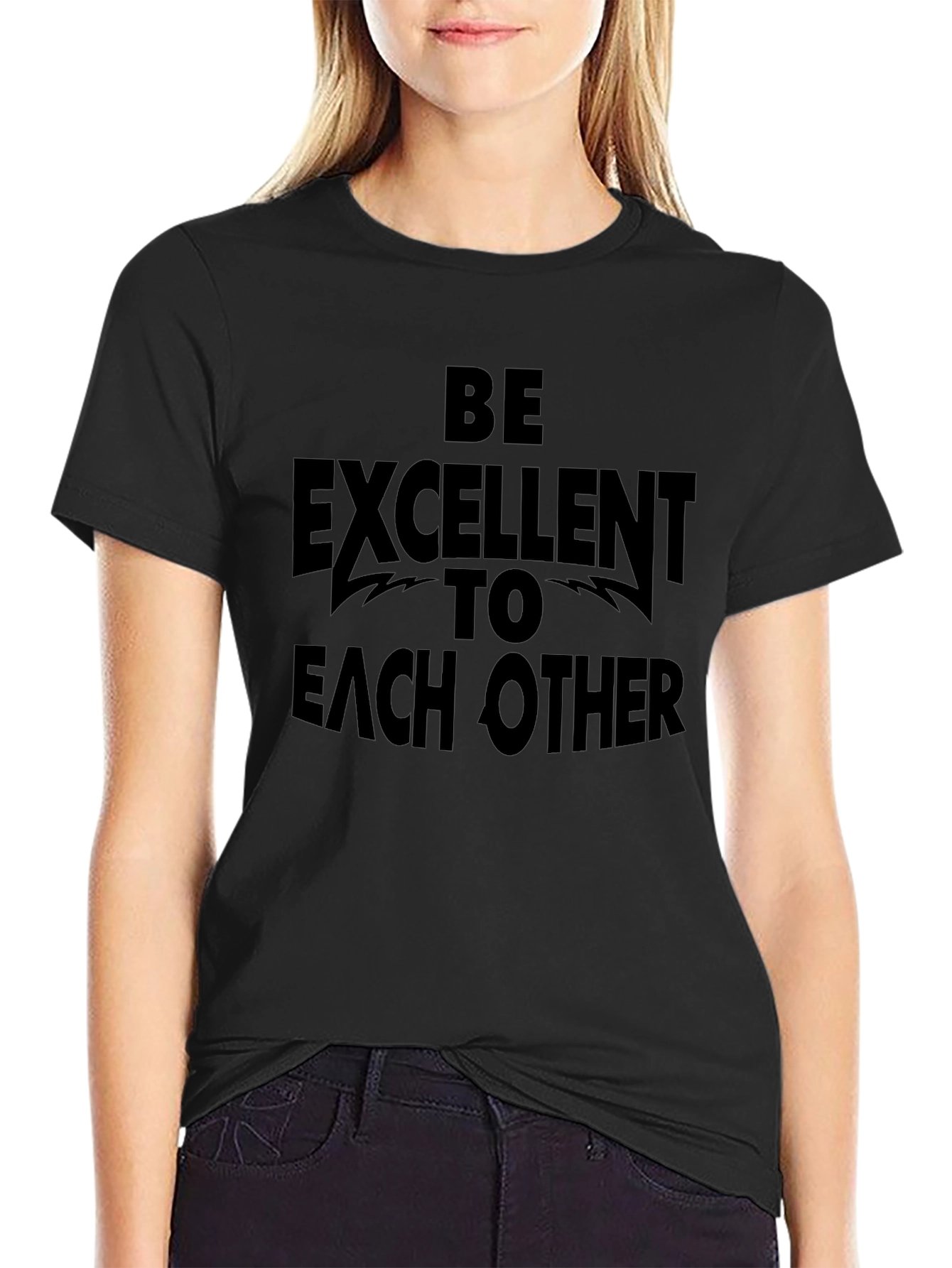 Be Excellent To Each Other Black T-Shirt
