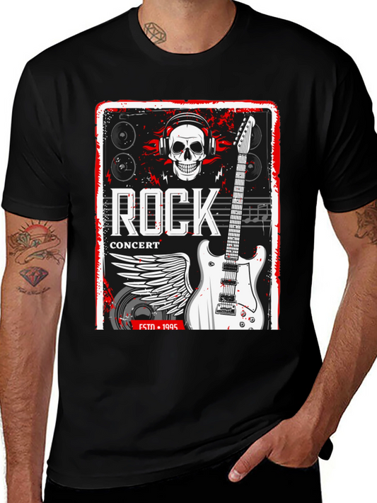 Rock Concert Black Graphic Tee