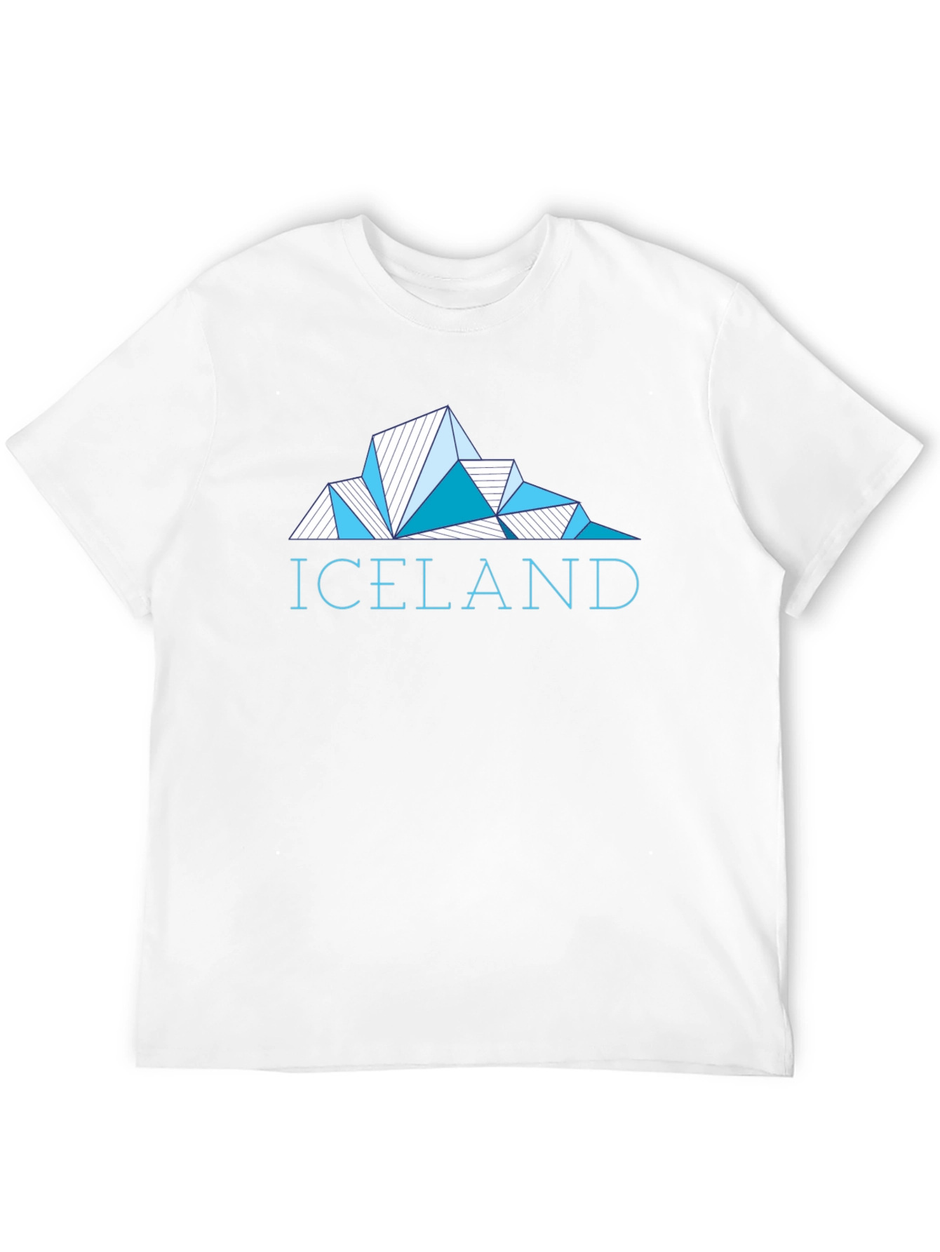 Iceland Geometric Graphic Tee - Mens Black T-Shirt