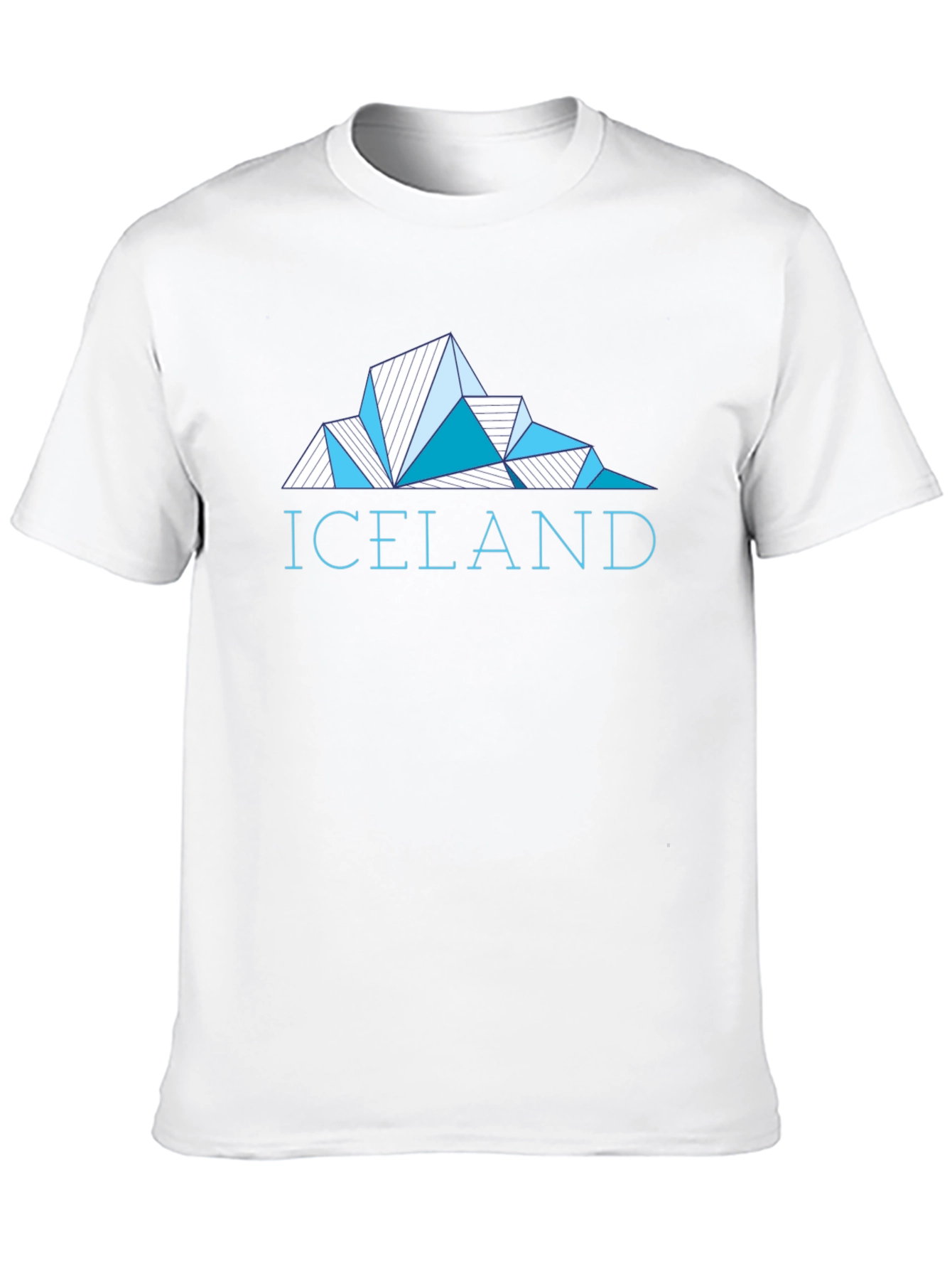 Iceland Geometric Graphic Tee - Mens Black T-Shirt