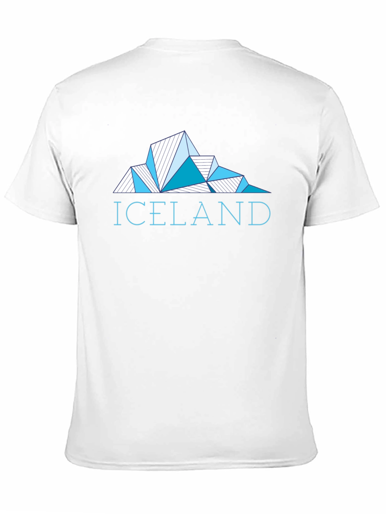 Iceland Geometric Graphic Tee - Mens Black T-Shirt