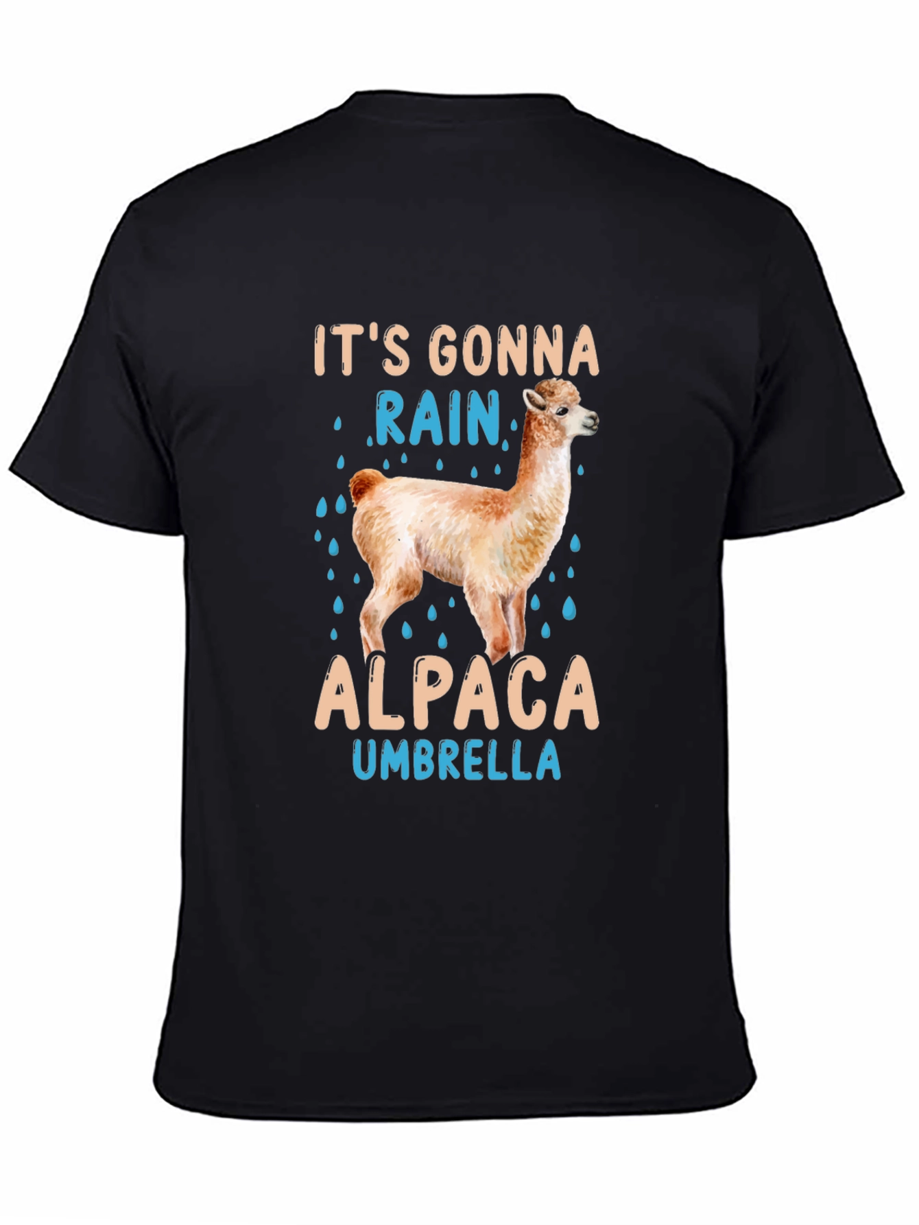 Its Gonna Rain Alpaca Umbrella T-Shirt