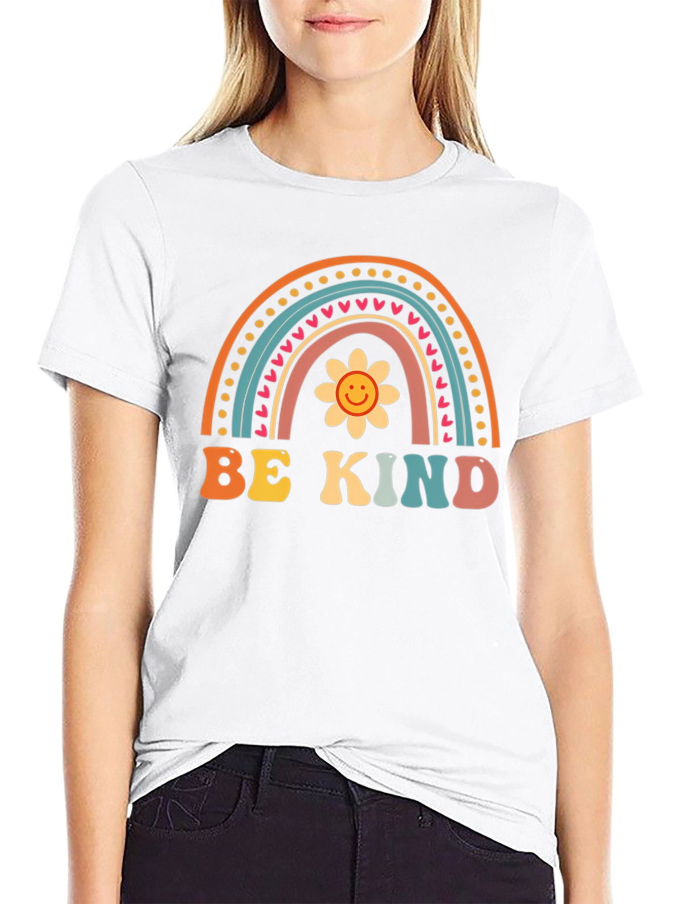 Be Kind Rainbow Graphic Tee