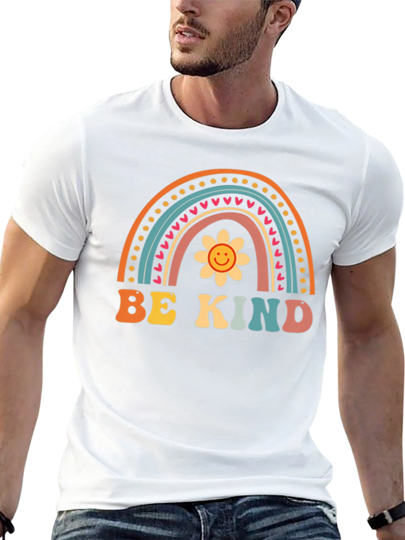 Be Kind Rainbow Graphic Tee