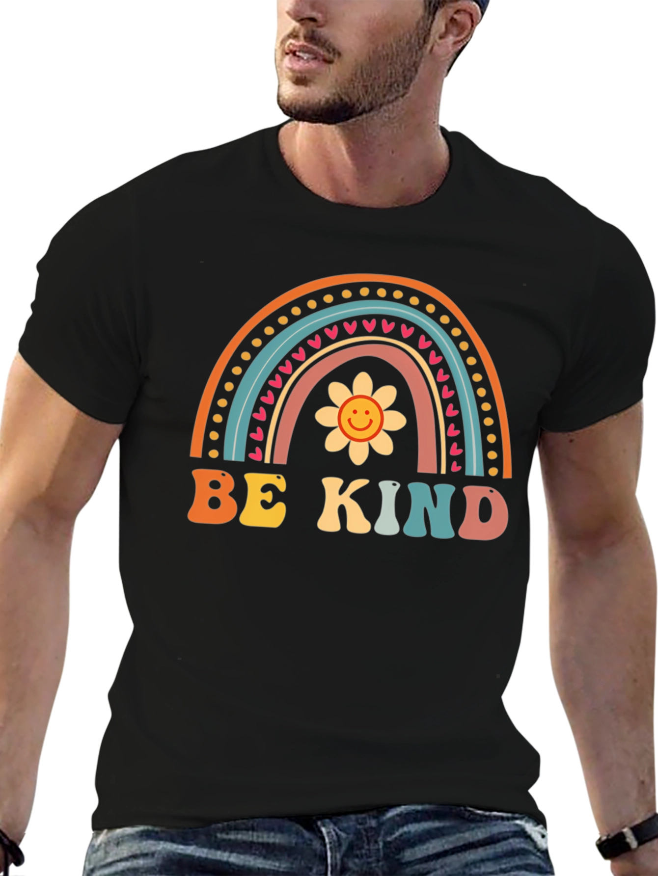 Be Kind Rainbow Graphic Tee