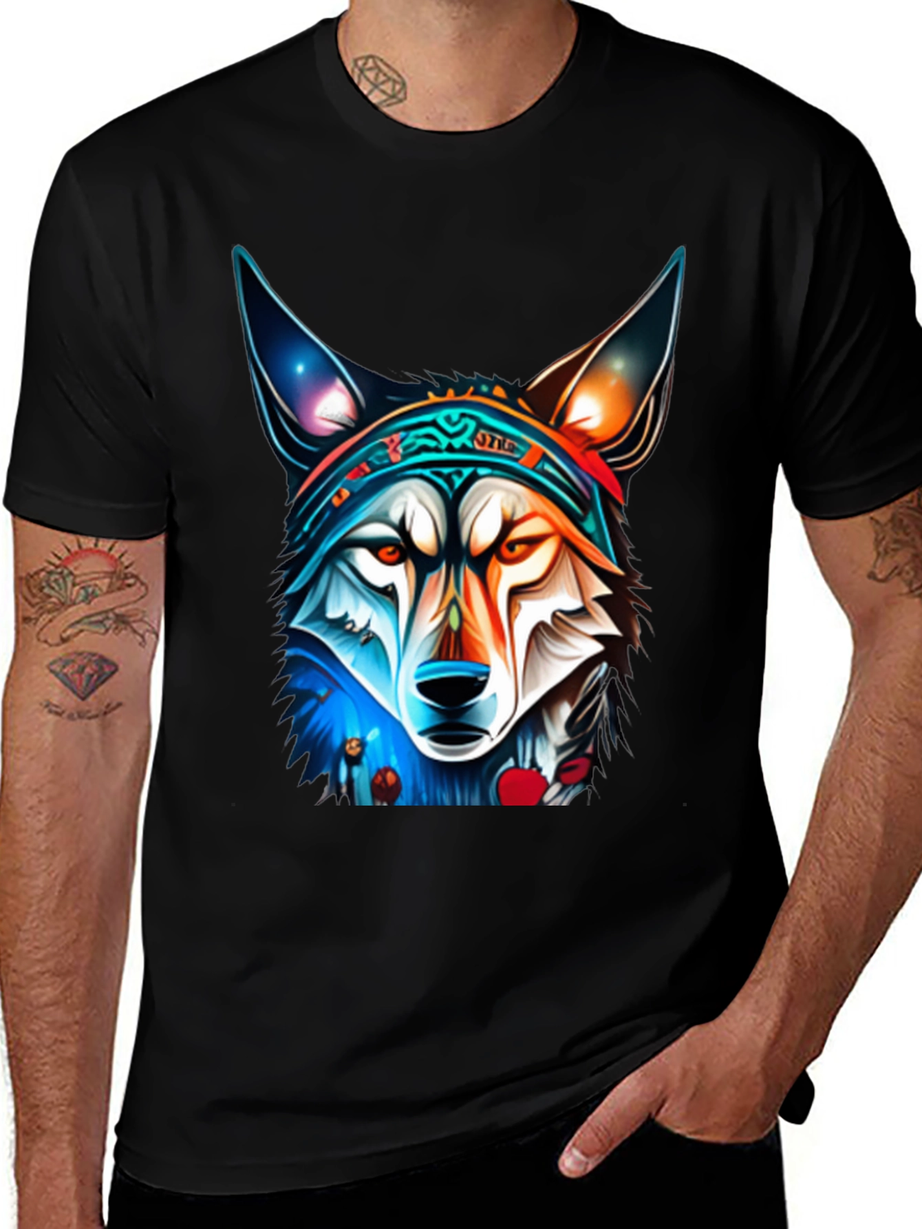 Wolf Graphic Tee - Cool Animal Design