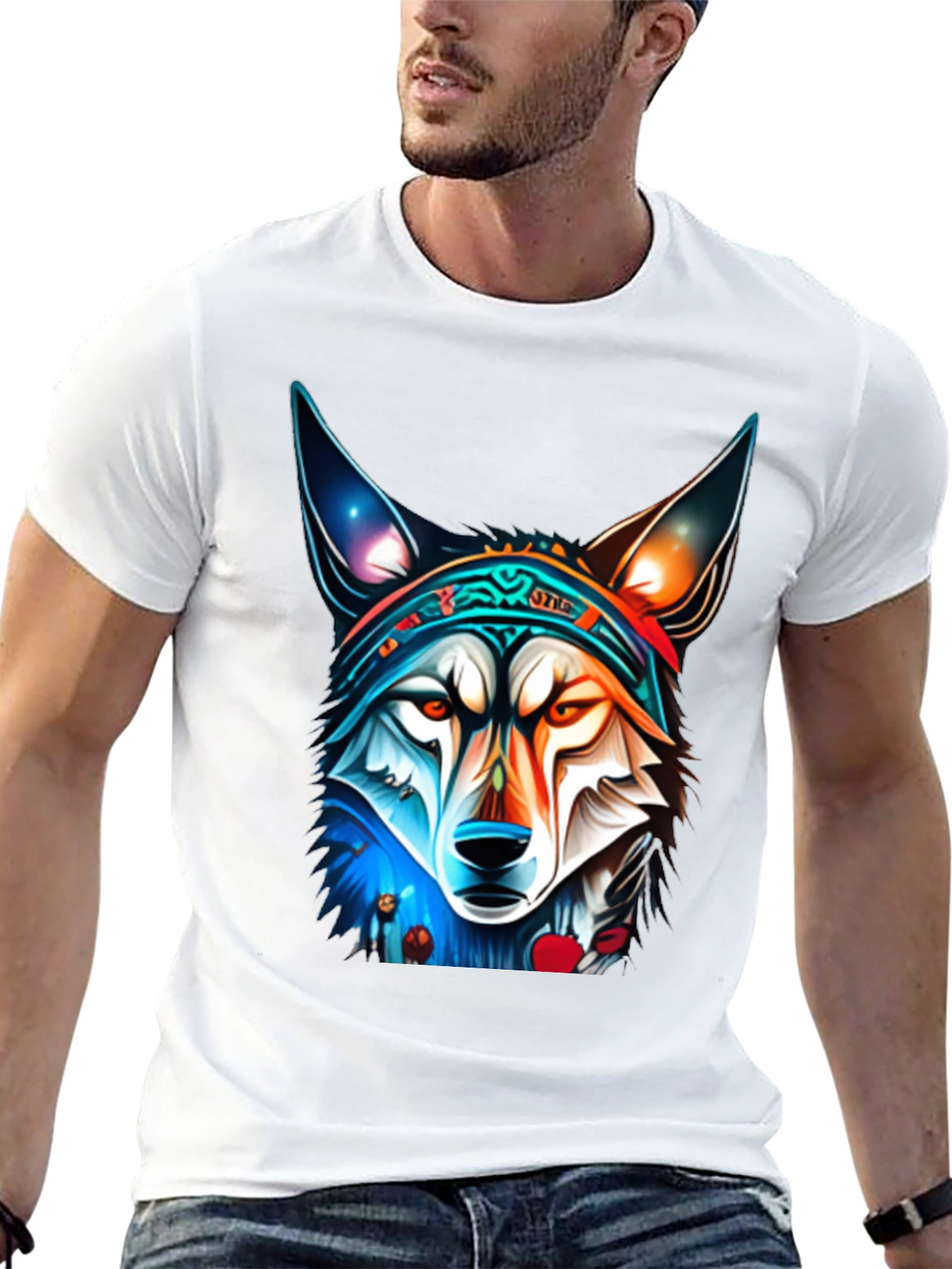 Wolf Graphic Tee - Cool Animal Design