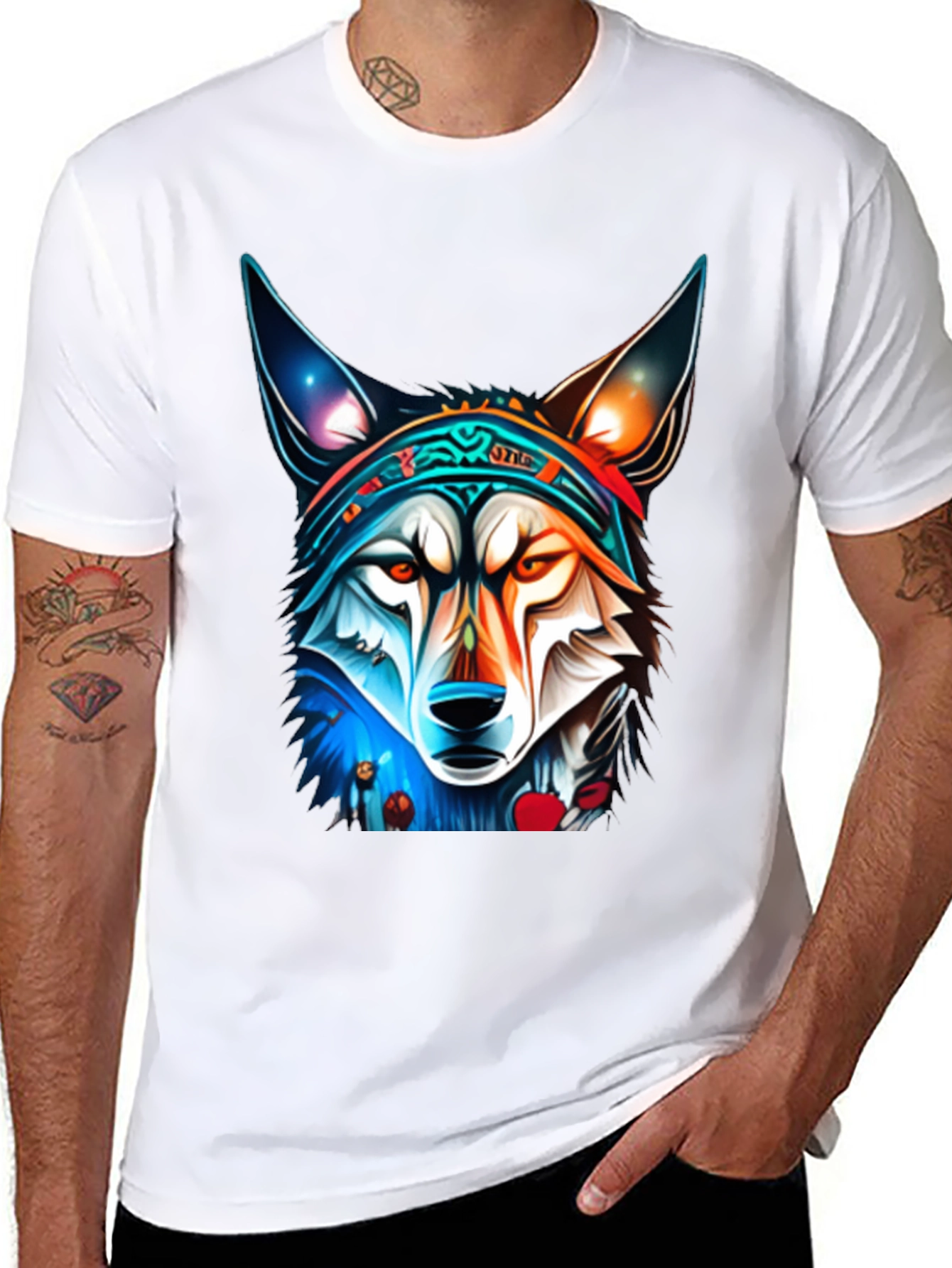 Wolf Graphic Tee - Cool Animal Design